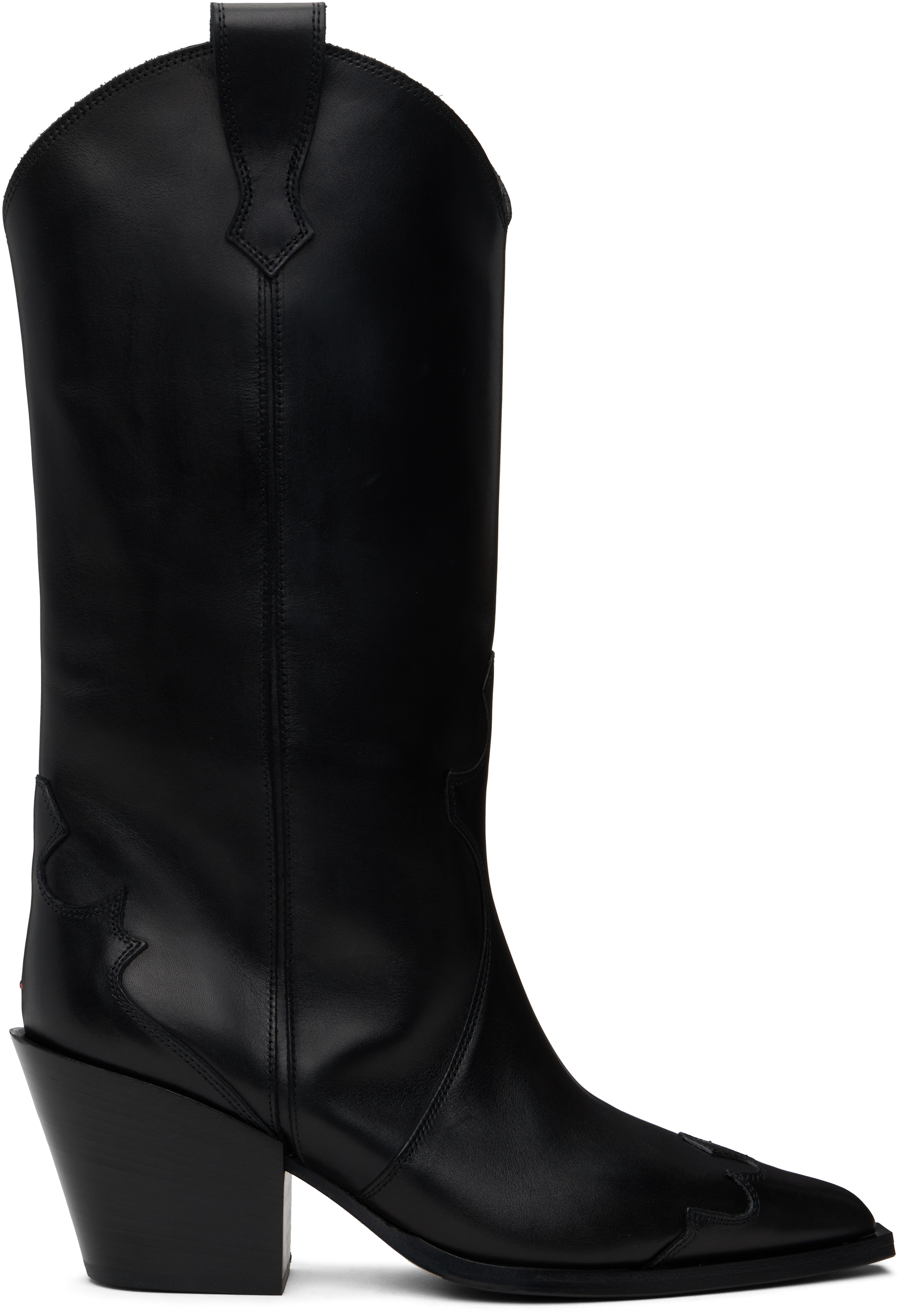 【関税込み】Aeyde ブラック Ariel レザー カウボーイブーツ Aeyde | ARIEL Black Leather Cowboy Boot
