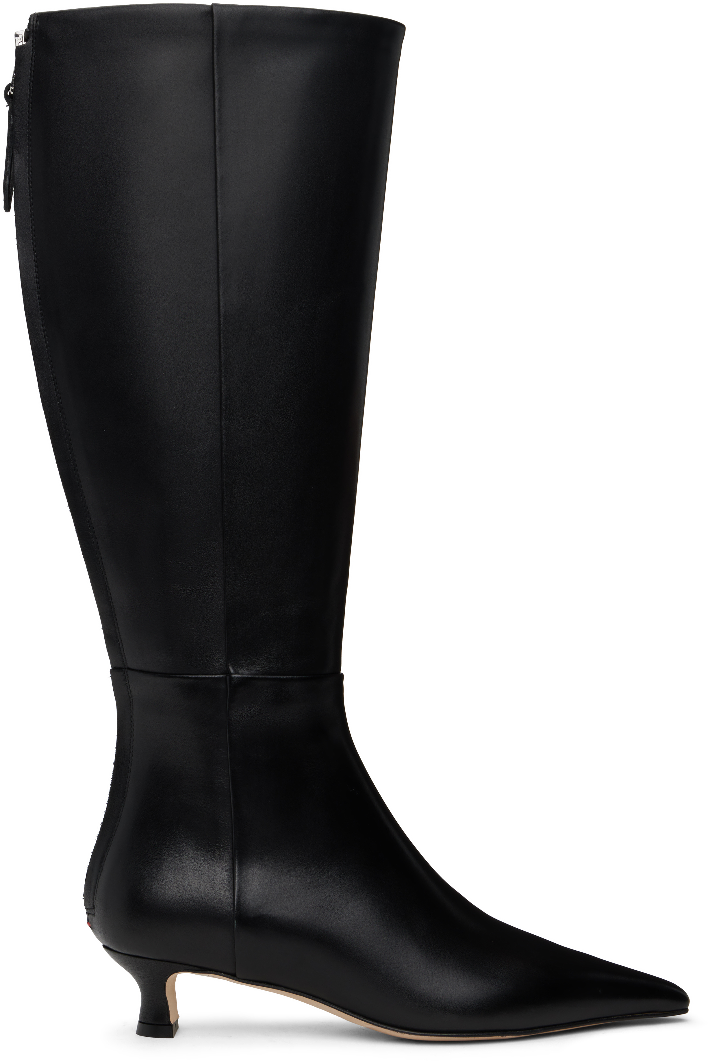 Black Zazie Leather Tall Boots