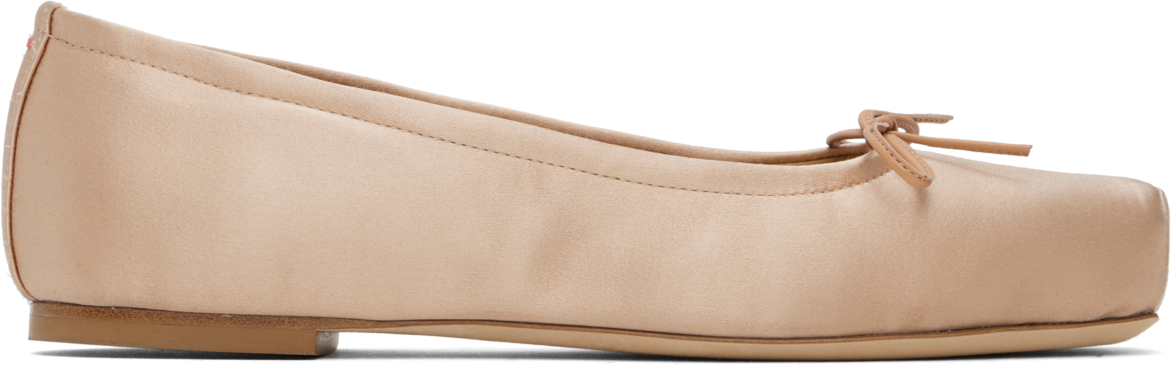 Pink Gabriella Satin Ballerina Flats