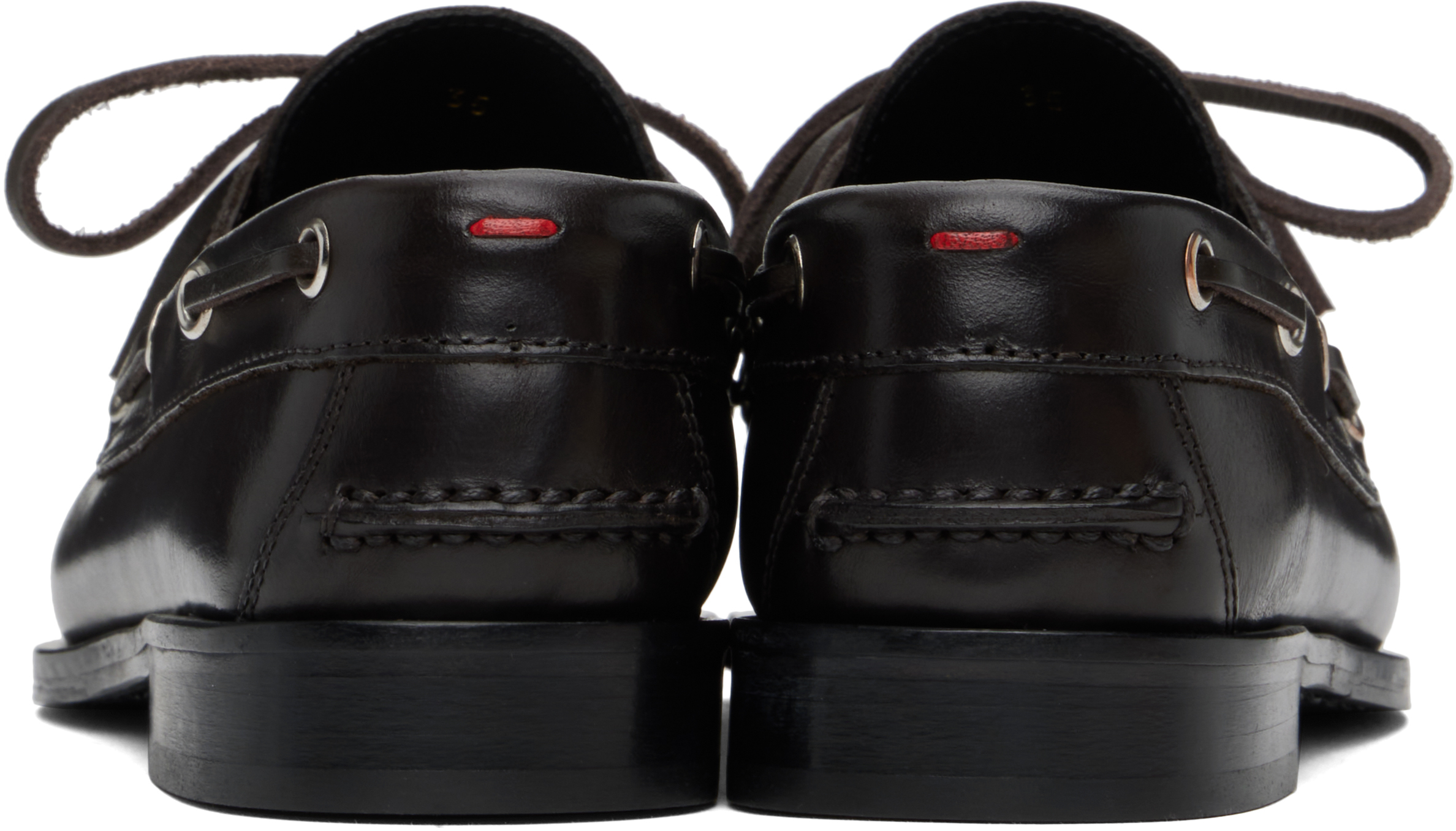 Shop Aeyde Brown Harris Calfskin Loafers In Moka
