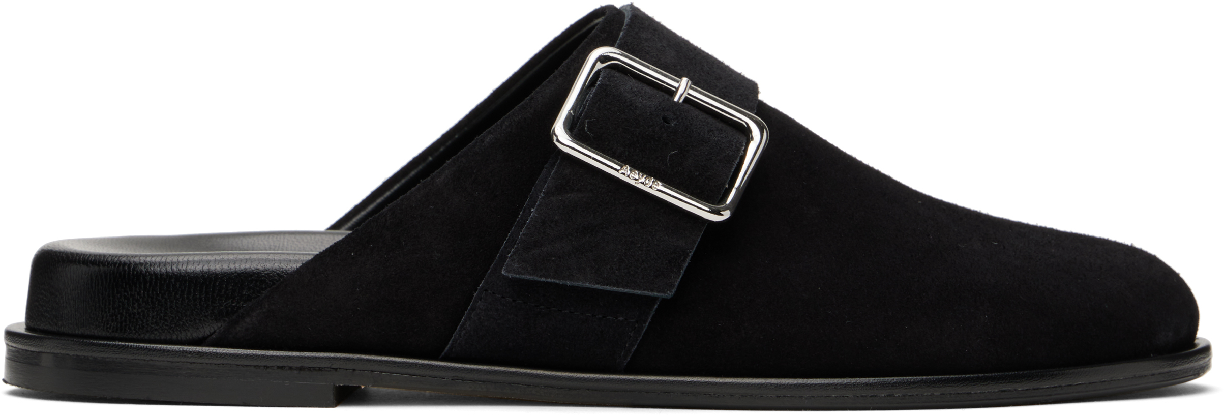 Black Finja Leather Slip-on Loafers