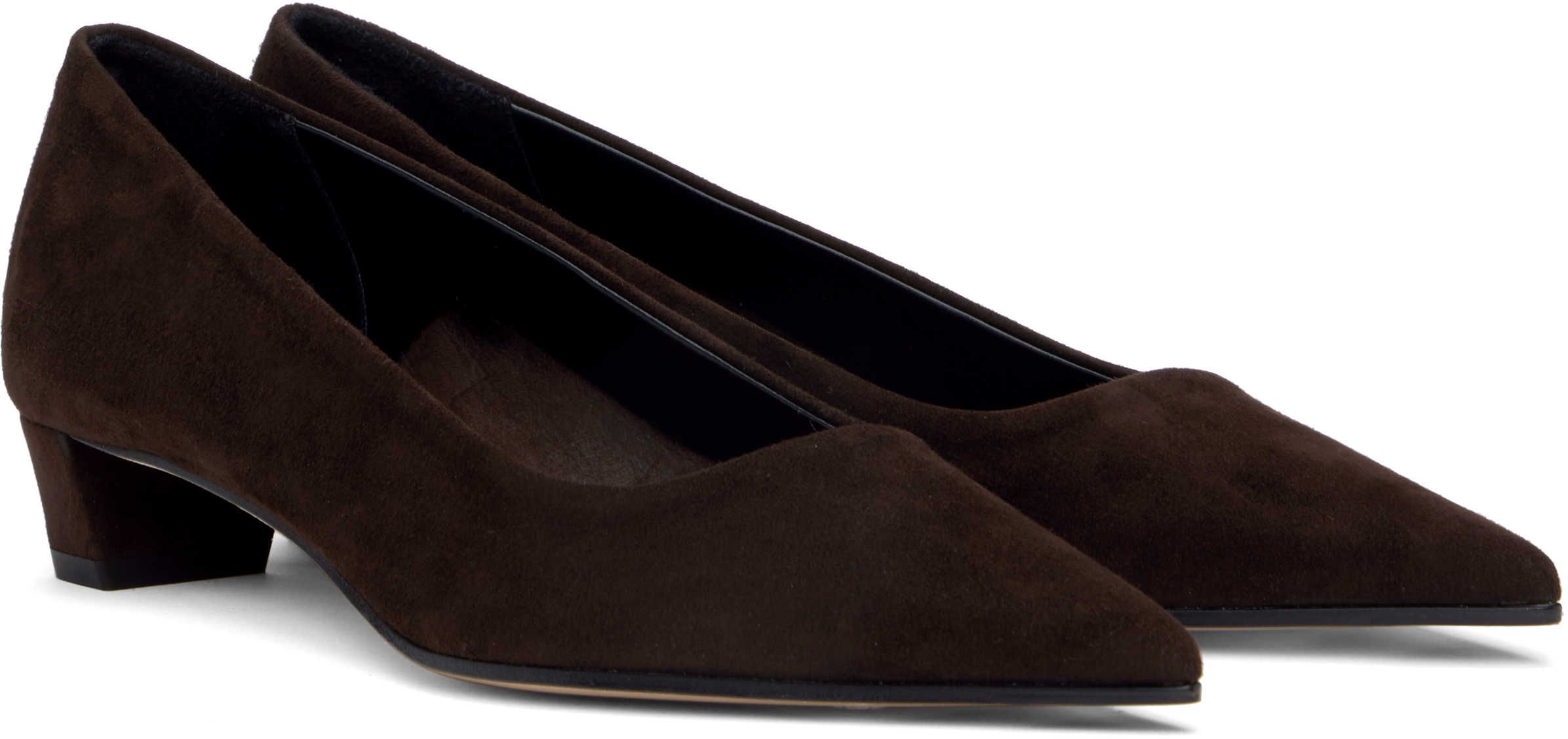 Shop Aeyde Brown Judi Suede Heels In Moka