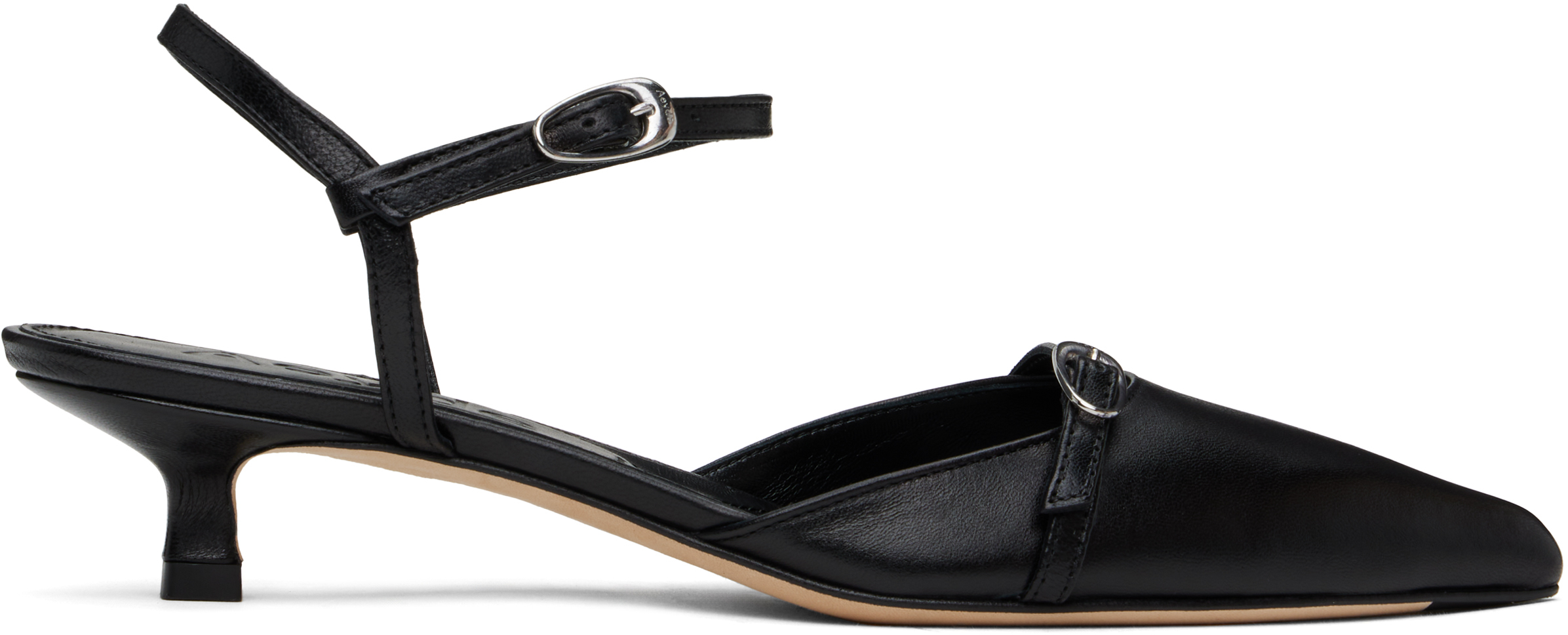 Aeyde Woman Pumps Black Size 7 Leather