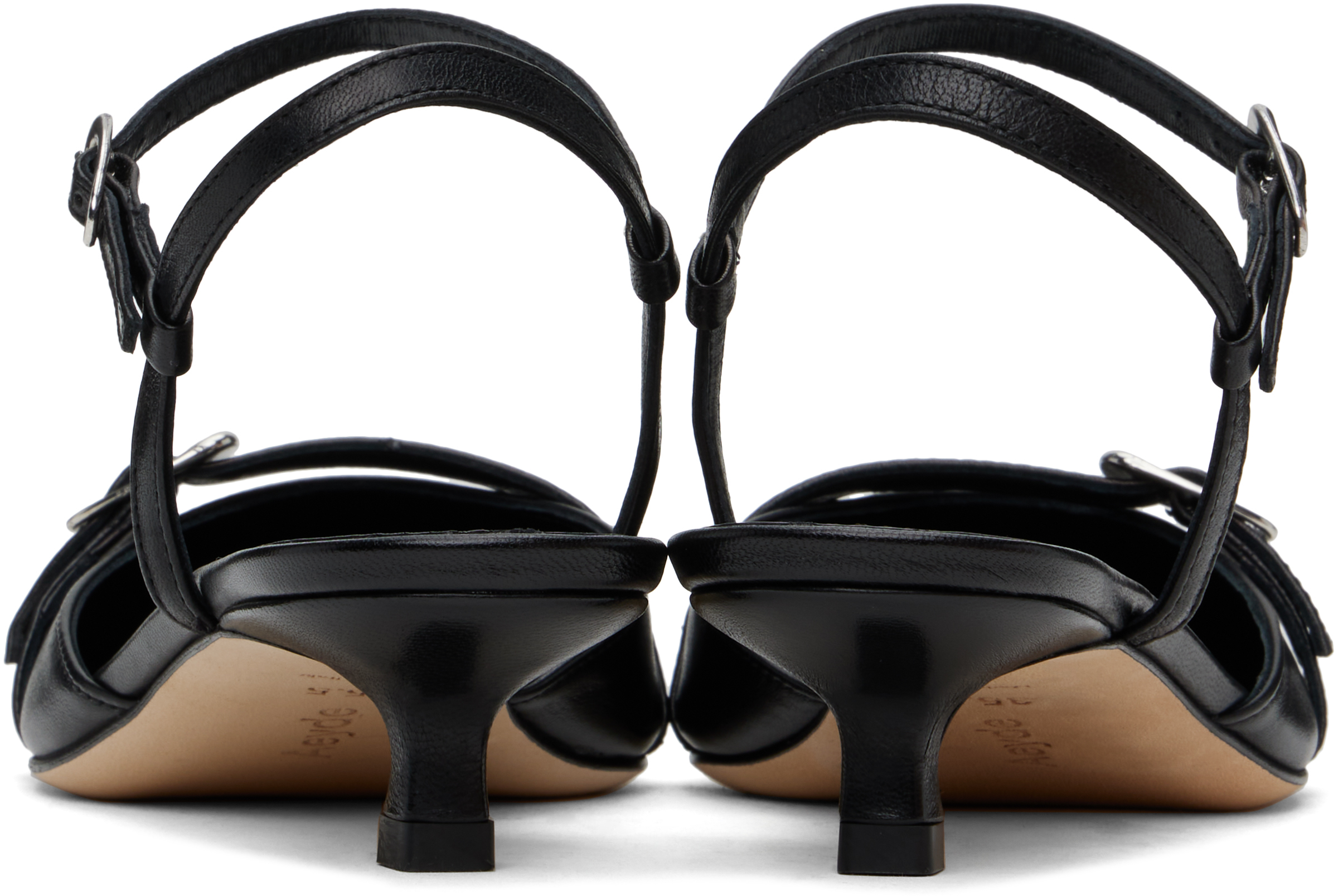 Aeyde Woman Pumps Black Size 7 Leather