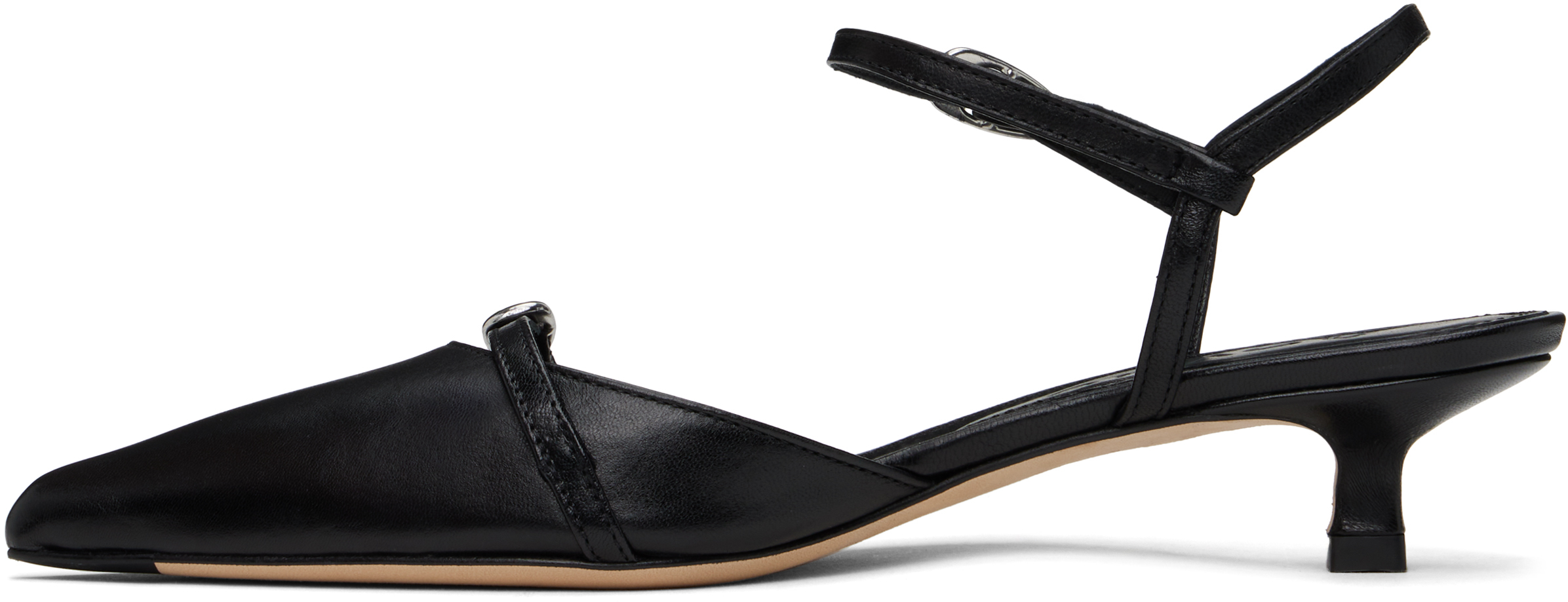 Aeyde Woman Pumps Black Size 7 Leather