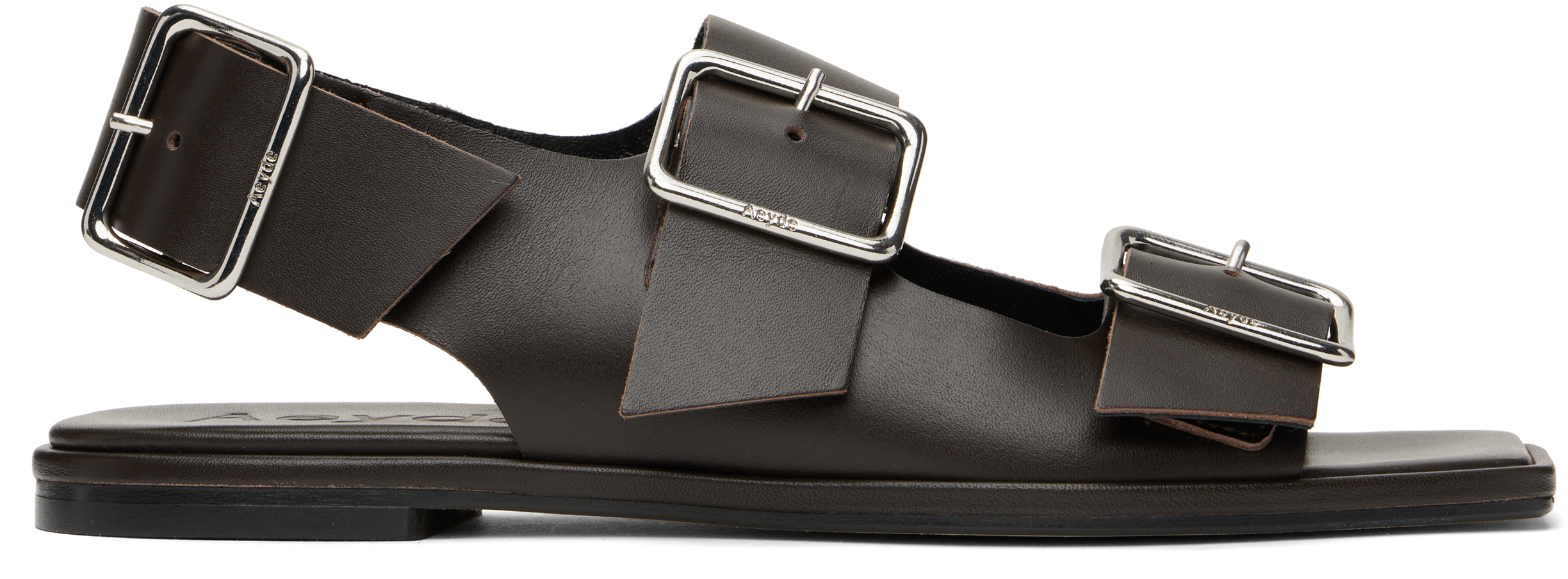 Brown Thekla Leather Slingback Sandals