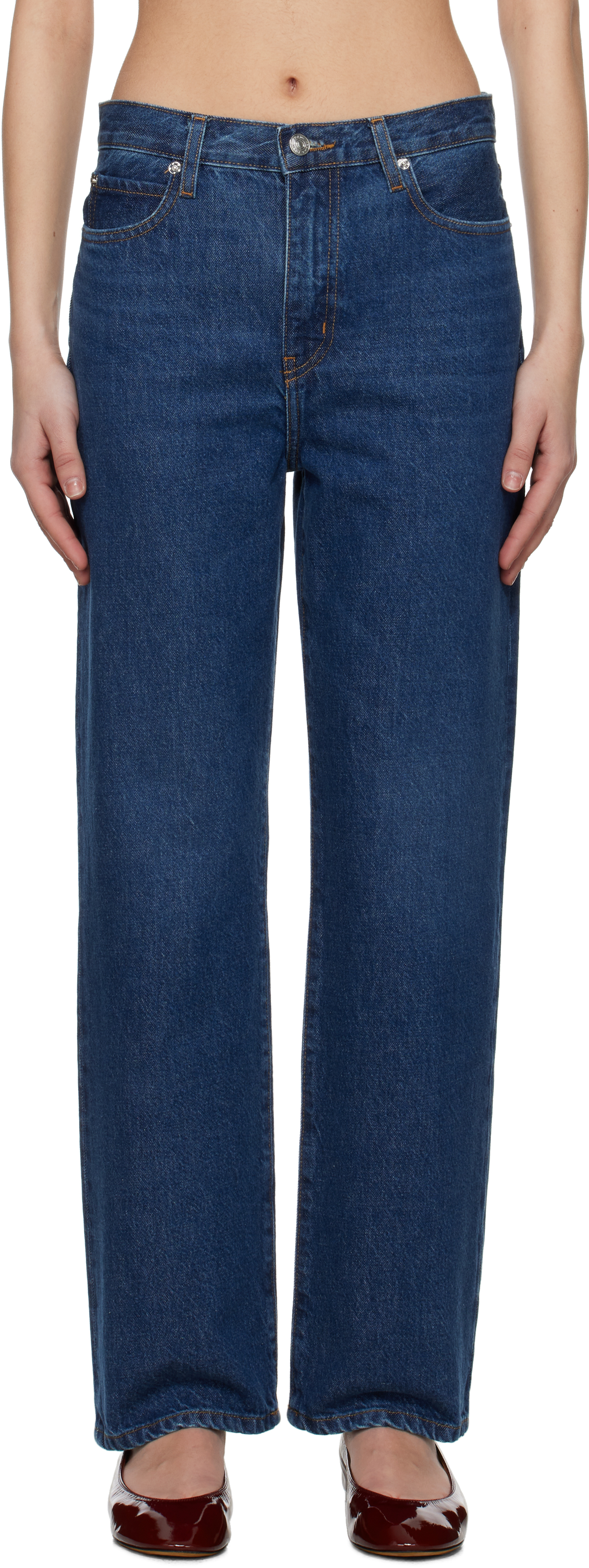 【関税込み】FRAME ブルー 'Le Jane Ankle' ジーンズ Blue 'Le Jane Ankle' Jeans by FRAME on Sale