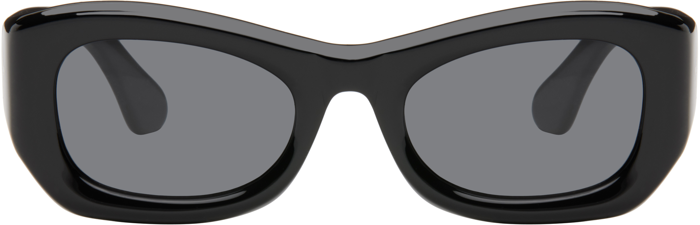 【関税込み】Port Tanger SSENSE限定 ブラック Sayf サングラス Port Tanger: SSENSE Exclusive Black Sayf Sunglasses | SSENSE