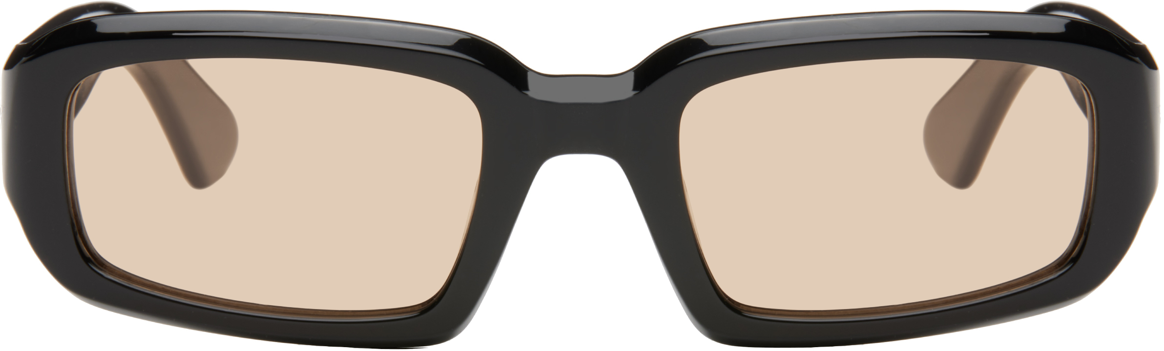 Port Tanger Black Mektoub Sunglasses In Black/amber