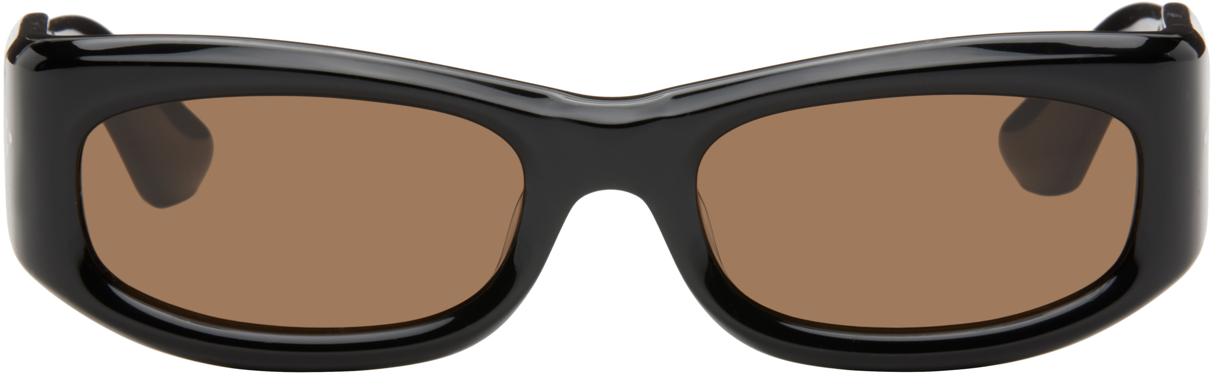 【関税込み】Port Tanger SSENSE限定 ブラック Sayf サングラス Port Tanger: SSENSE Exclusive Black Sayf Sunglasses | SSENSE