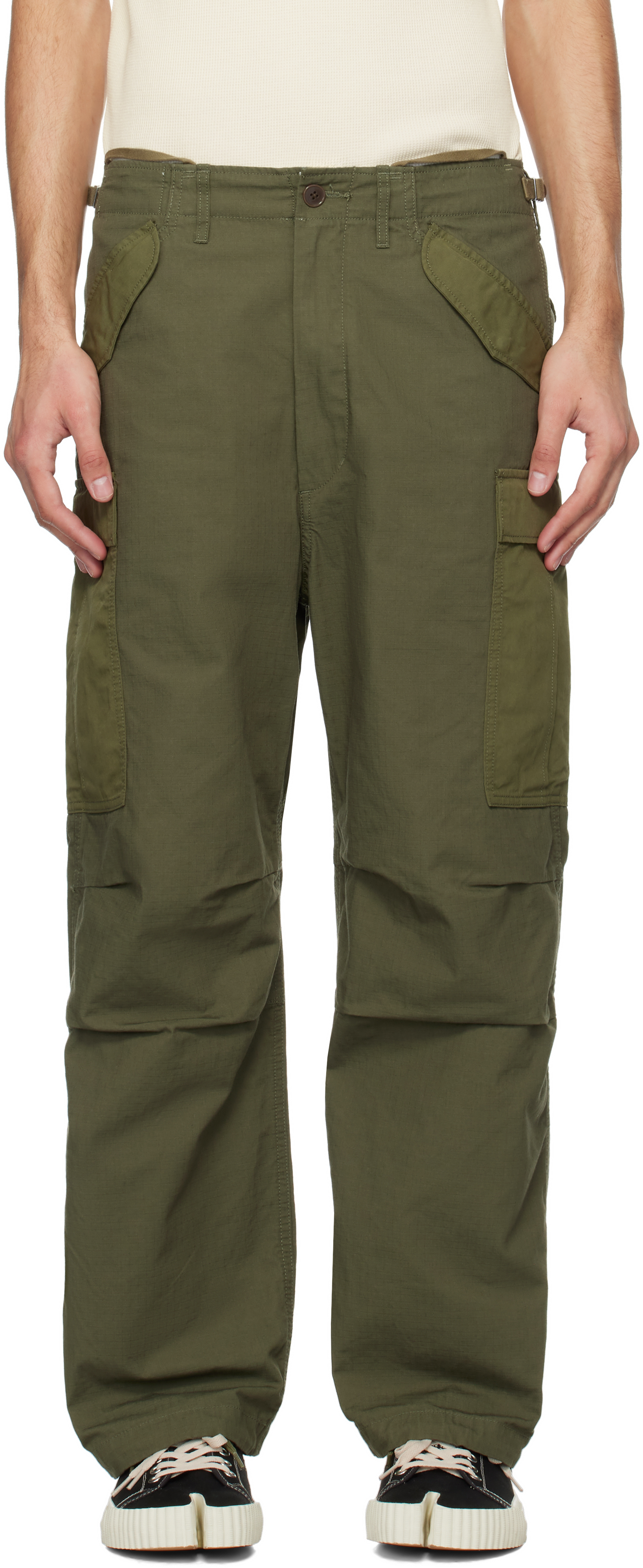 nanamica-khaki-wide-cargo- nanamica-khaki-wide-cargo-