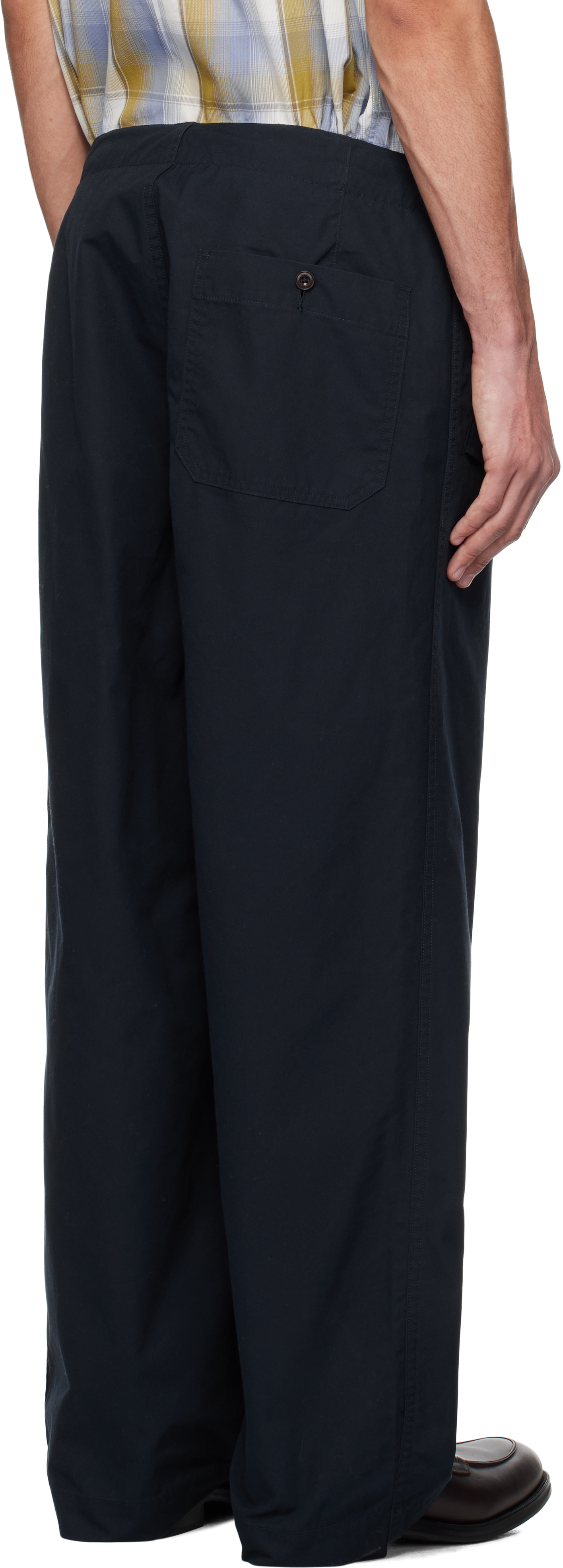 Nanamica Straight-leg Trousers Black In Navy