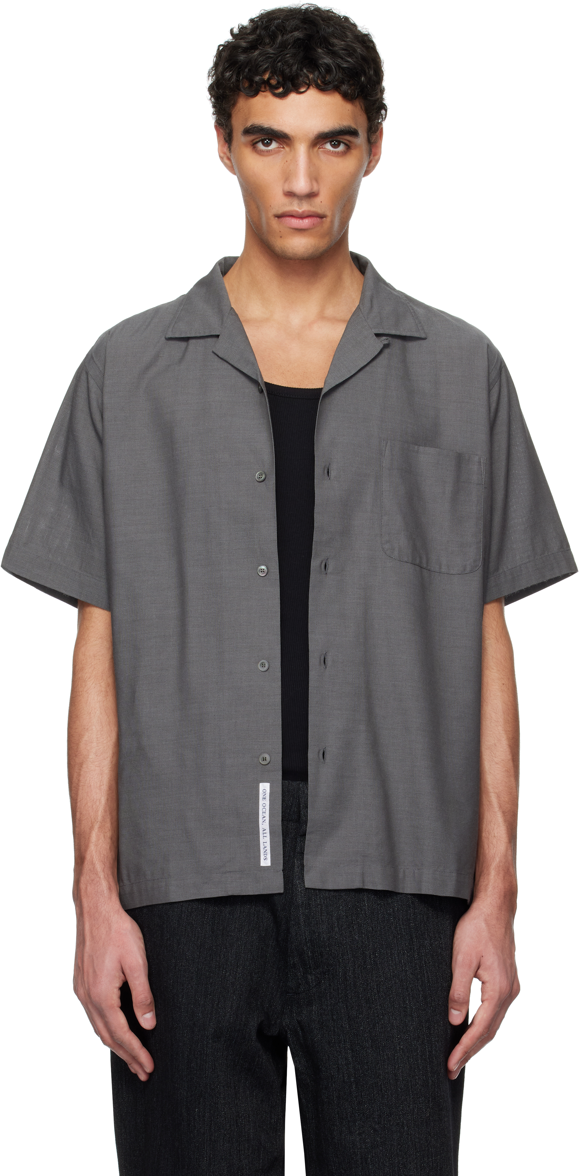 NANAMICA オープンカラー パナマシャツ 半袖 M 美品 nanamica ナナミカ Open Collar Panama S/S Shirt S25SG119
