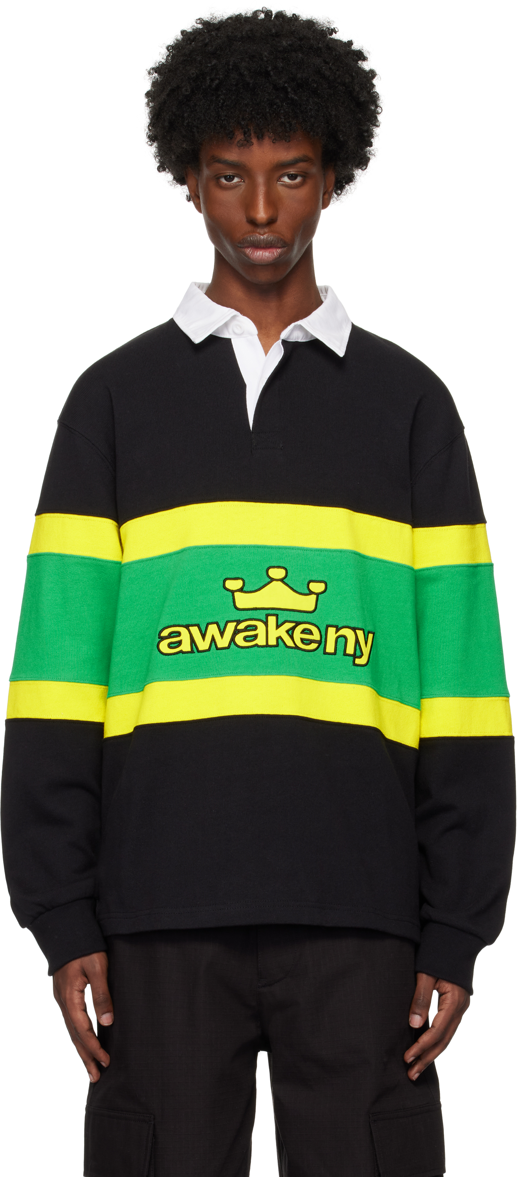 Multicolor Crown Logo Rugby Polo