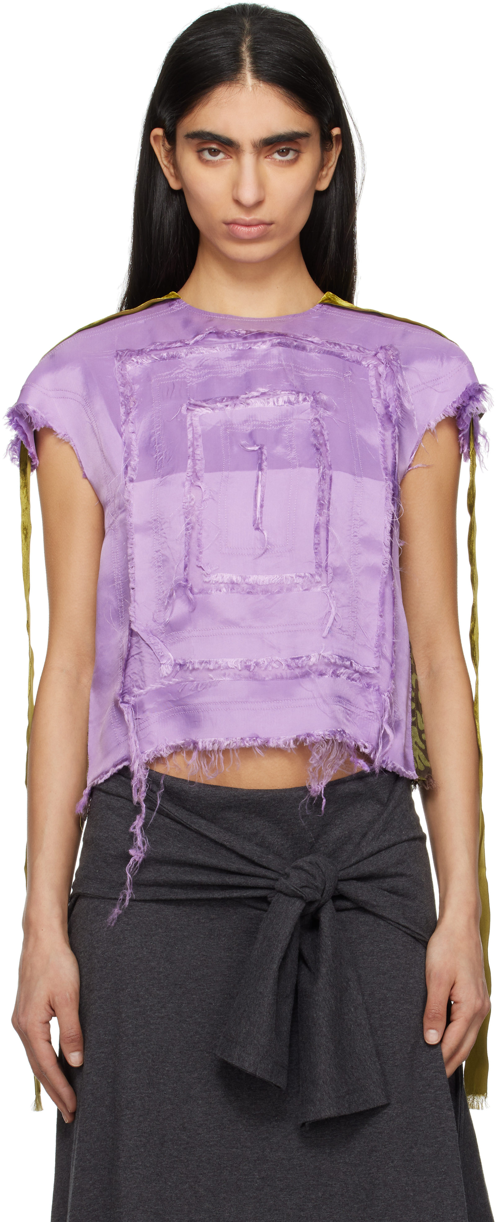 Purple & Green 'Scratch The Itch' Top