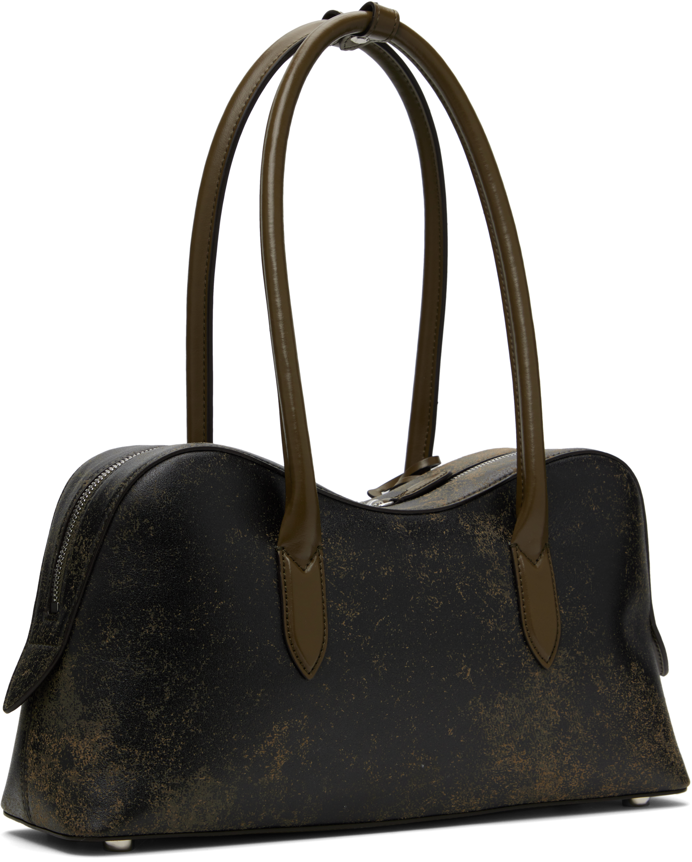 Stella Mccartney Khaki & Black Medium Muddy Bag In 2801 Mud