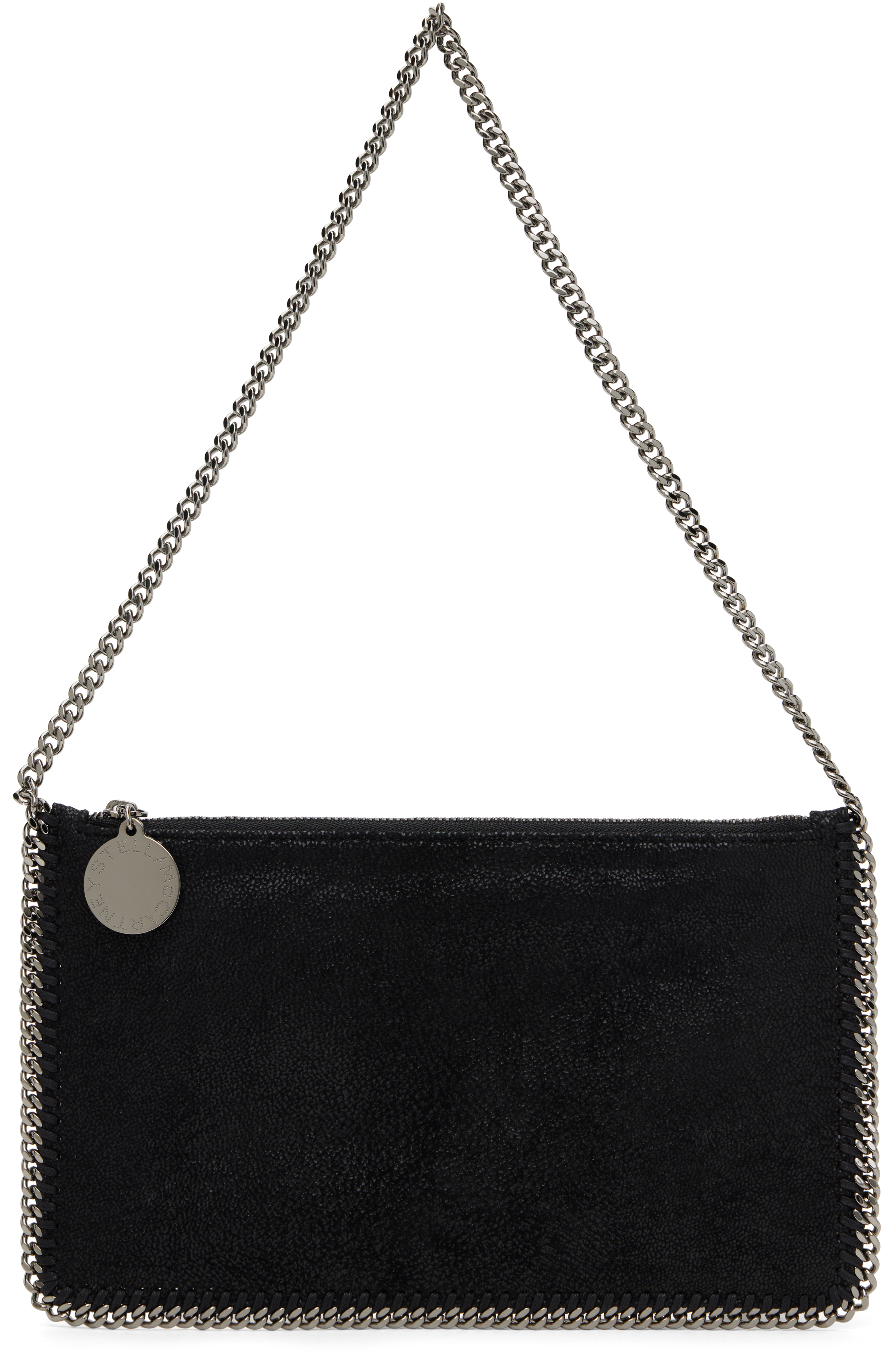 Shop Stella Mccartney Black Falabella Bag In 1000 Black