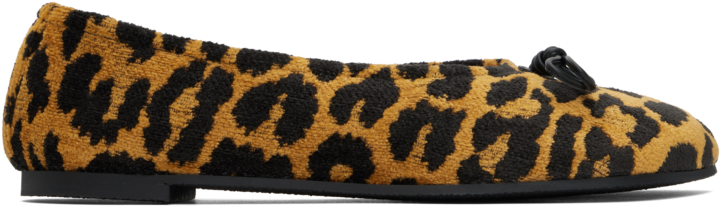 Black & Tan Ryder Leopard Ballerina Flats