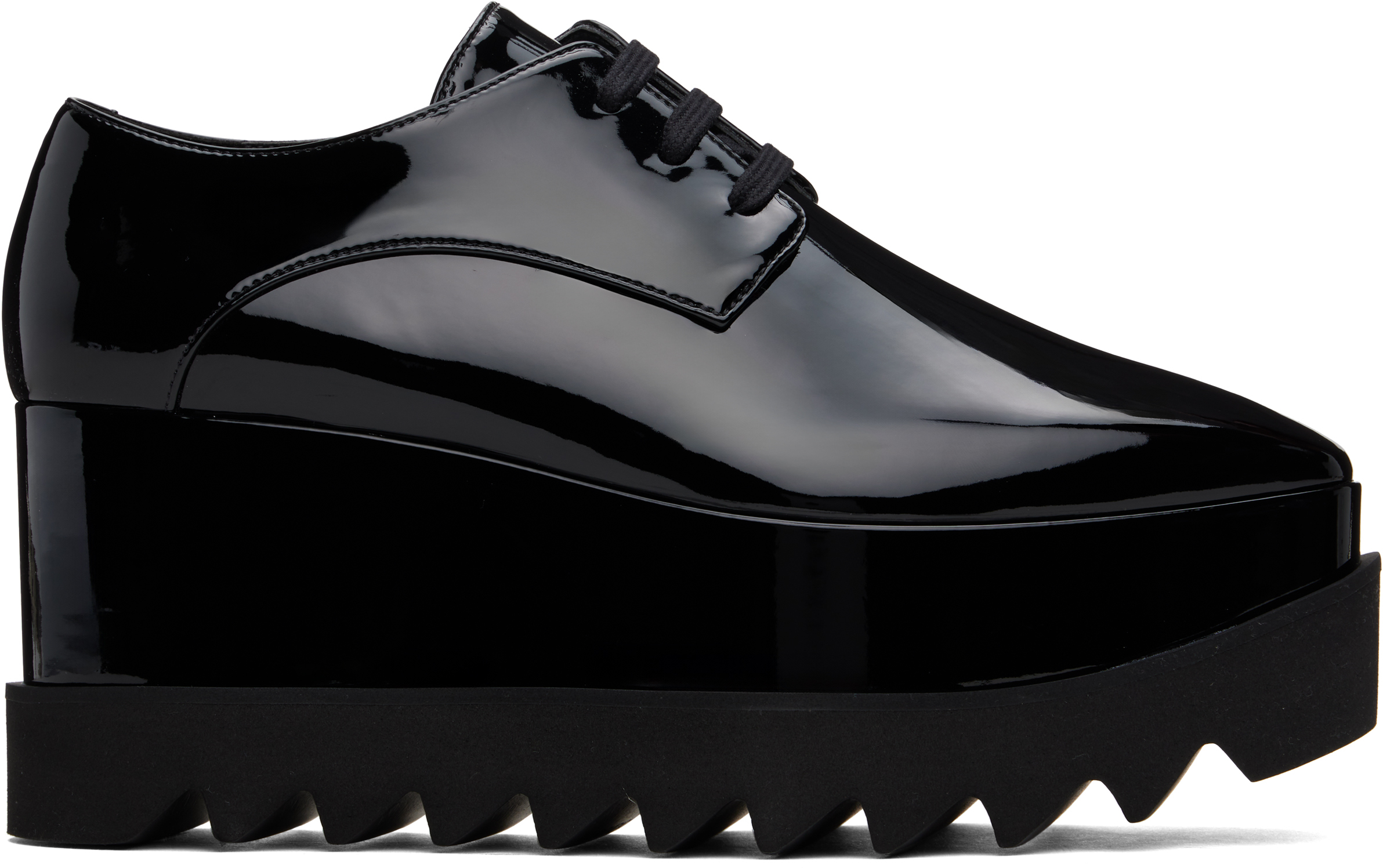 Black Limited Edition Elyse Monochrome Platform Derbys