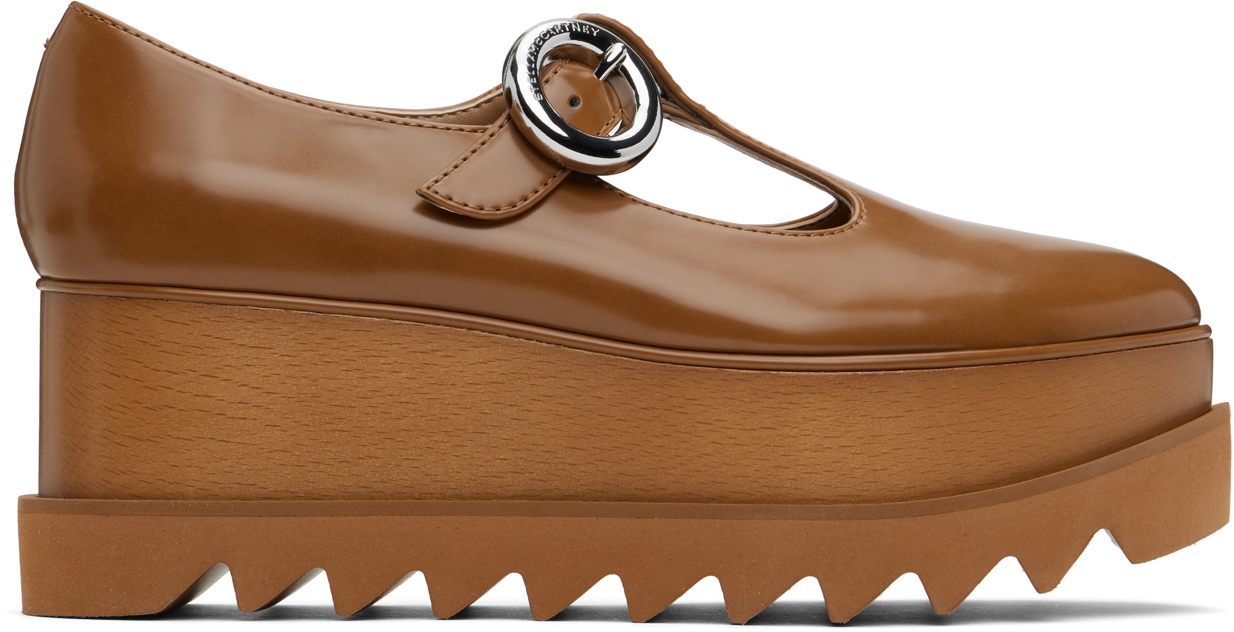 Tan Elyse T-Bar Platform Mary Jane Derbys