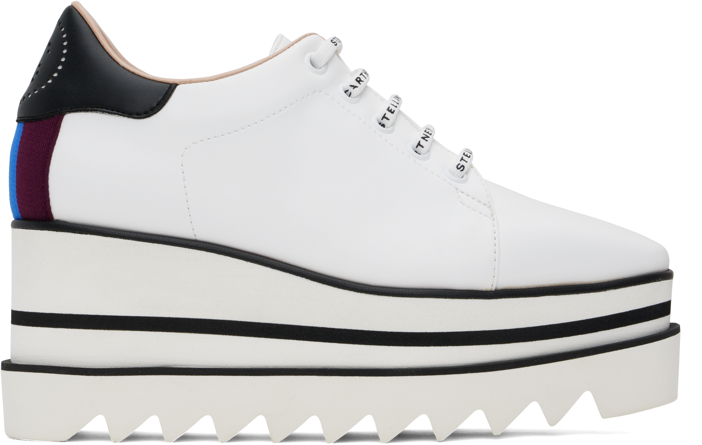 White Sneak-Elyse Platform Sneakers by Stella McCartney on Sale