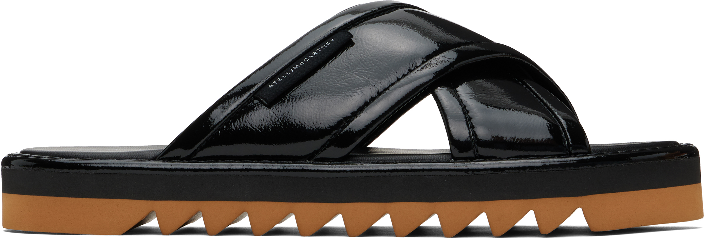 Black Sneak-Elyse Twisted Sandals