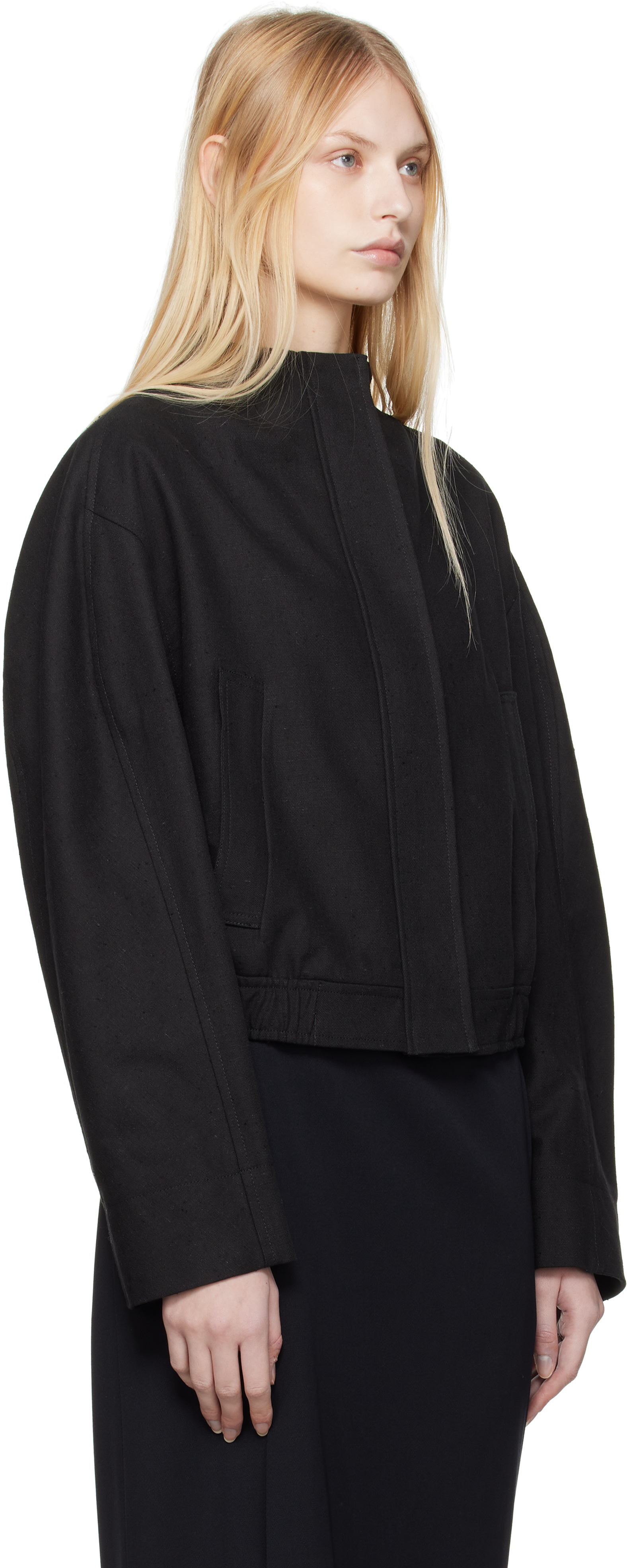 Loulou Studio Black Bago Jacket In Black