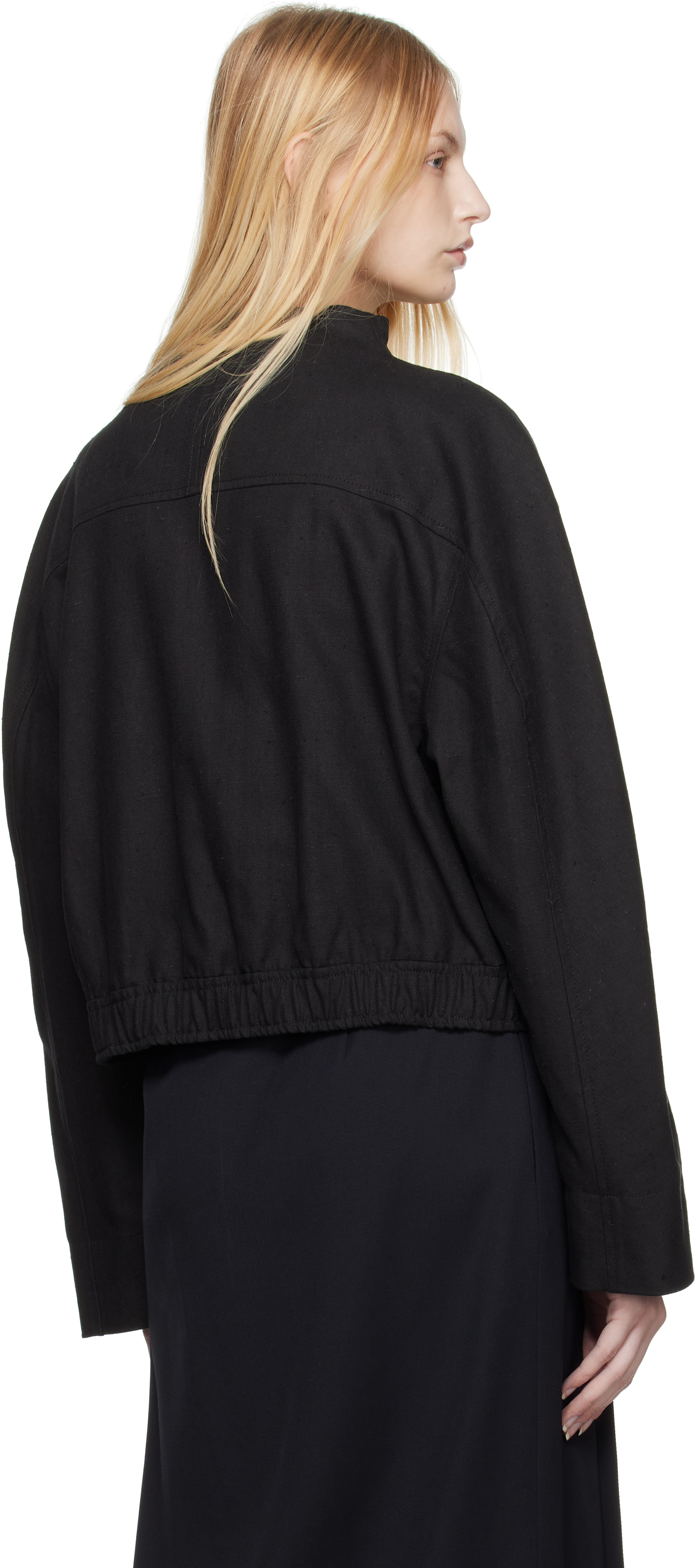 Loulou Studio Black Bago Jacket In Black