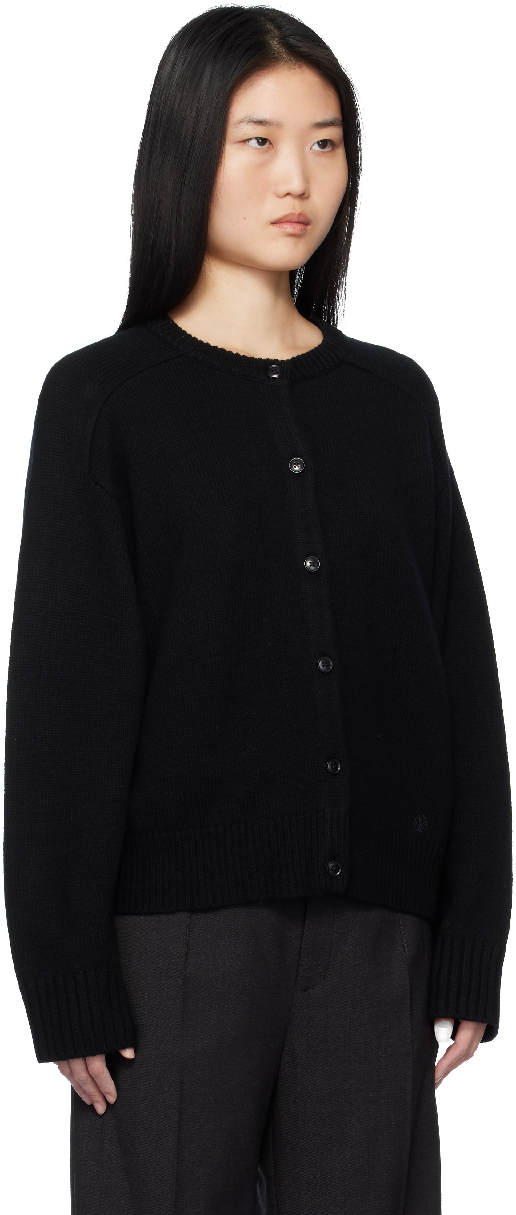 Shop Loulou Studio Black Aidar Cardigan