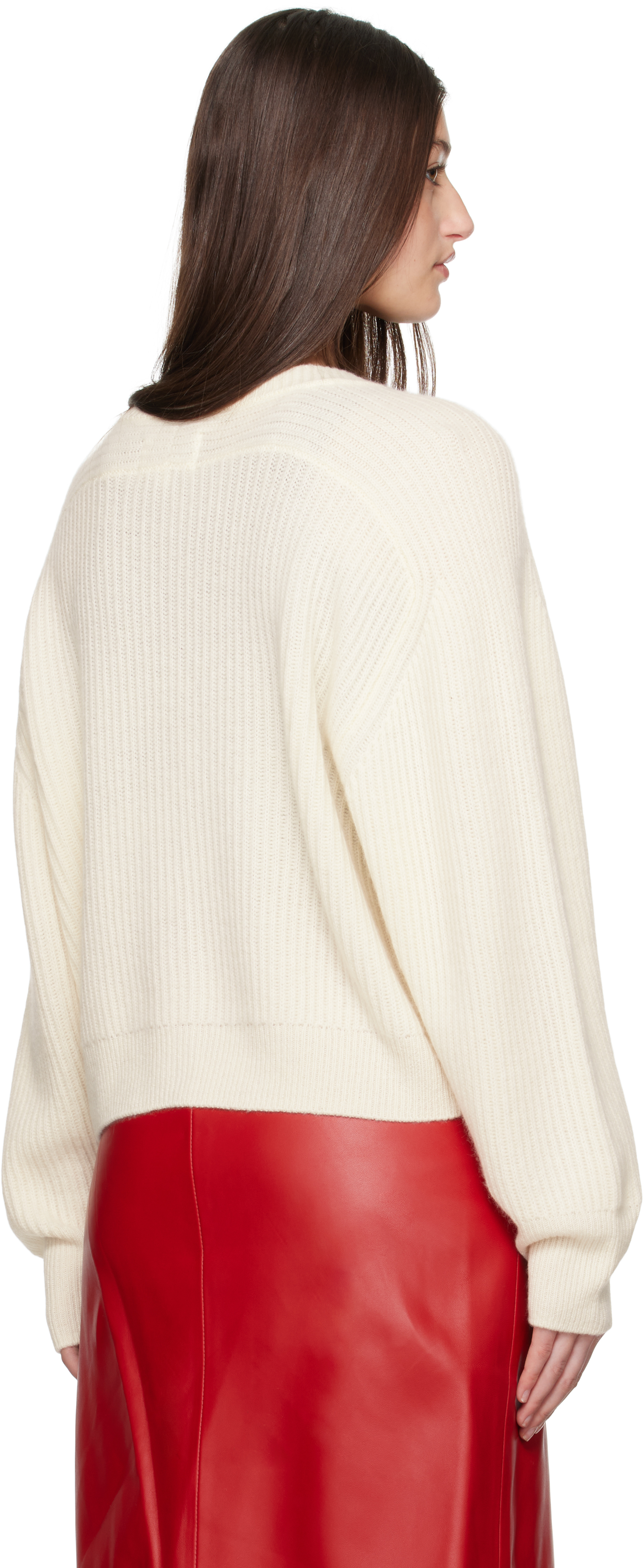 Loulou Studio Off-white Oversized Cardigan In Ivory