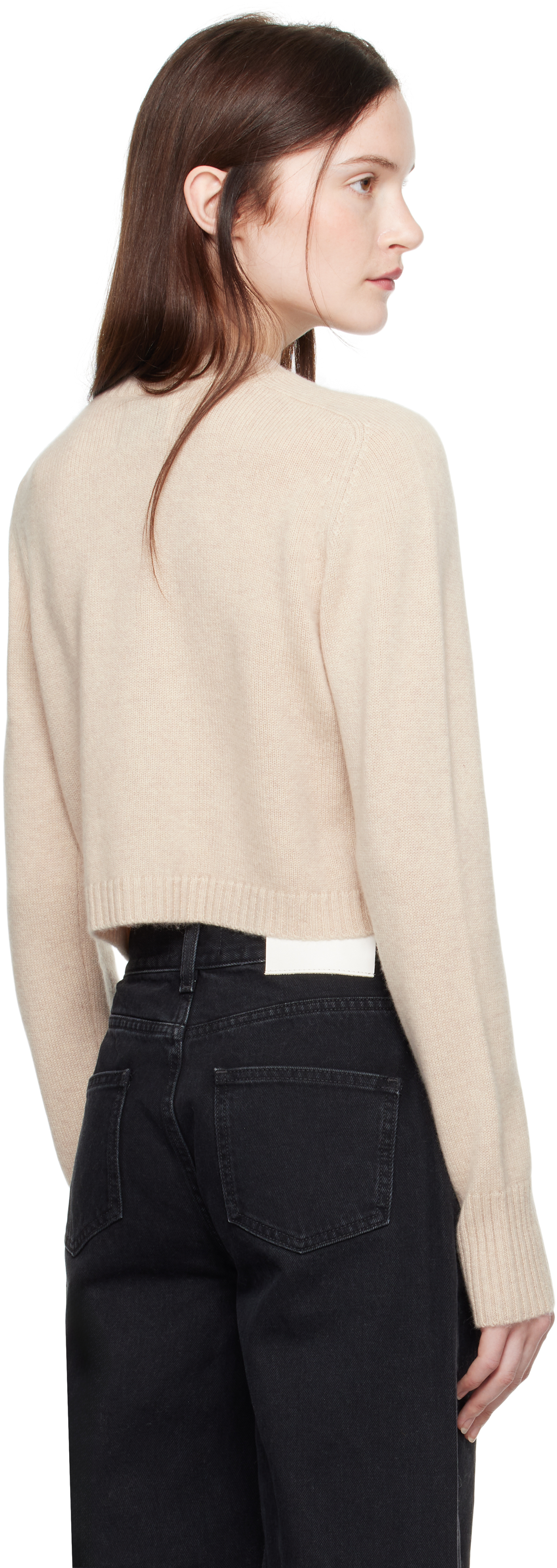 Loulou Studio Beige Zephir Cardigan In Oat Melange