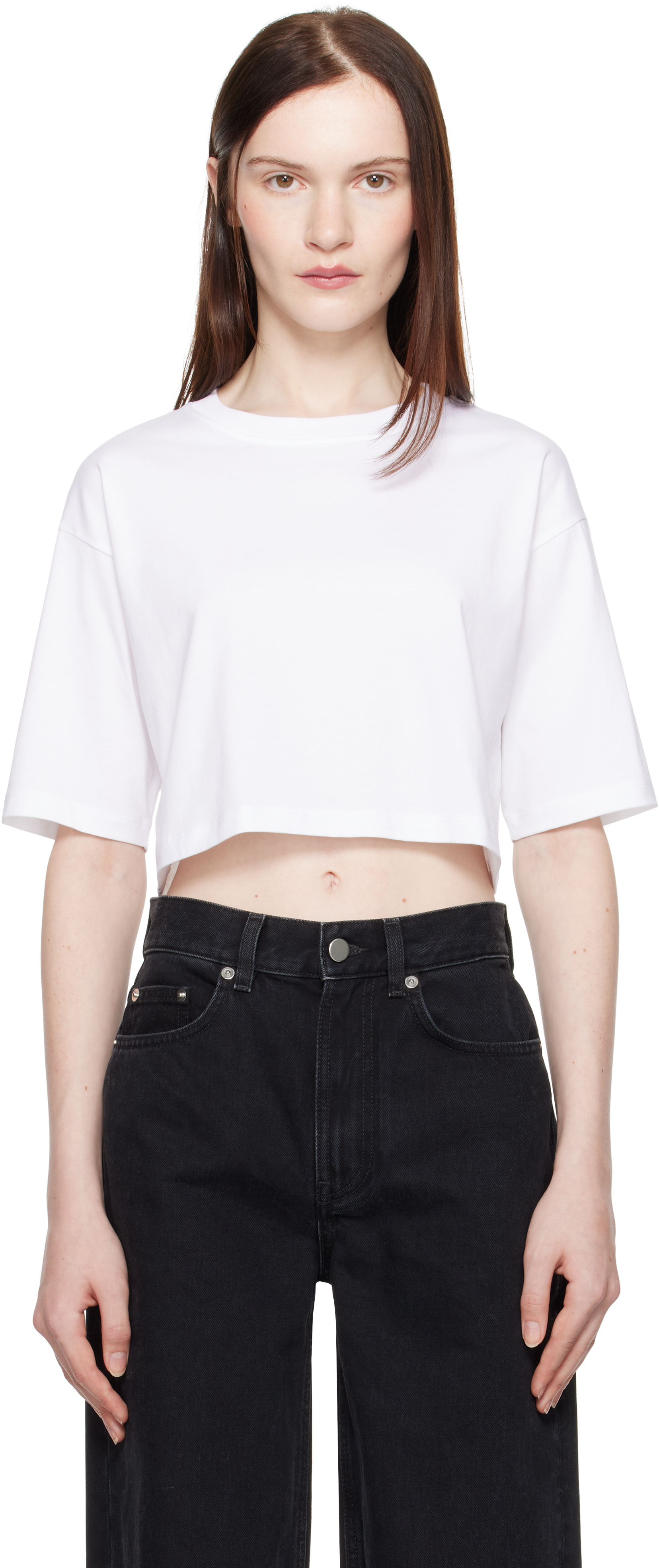LOULOU STUDIO 売れ筋商品|||ルルー スタジオ Tシャツ トップス レディース Tops White LOULOU STUDIO White Gupo T-Shirt | Wardrobe Icons
