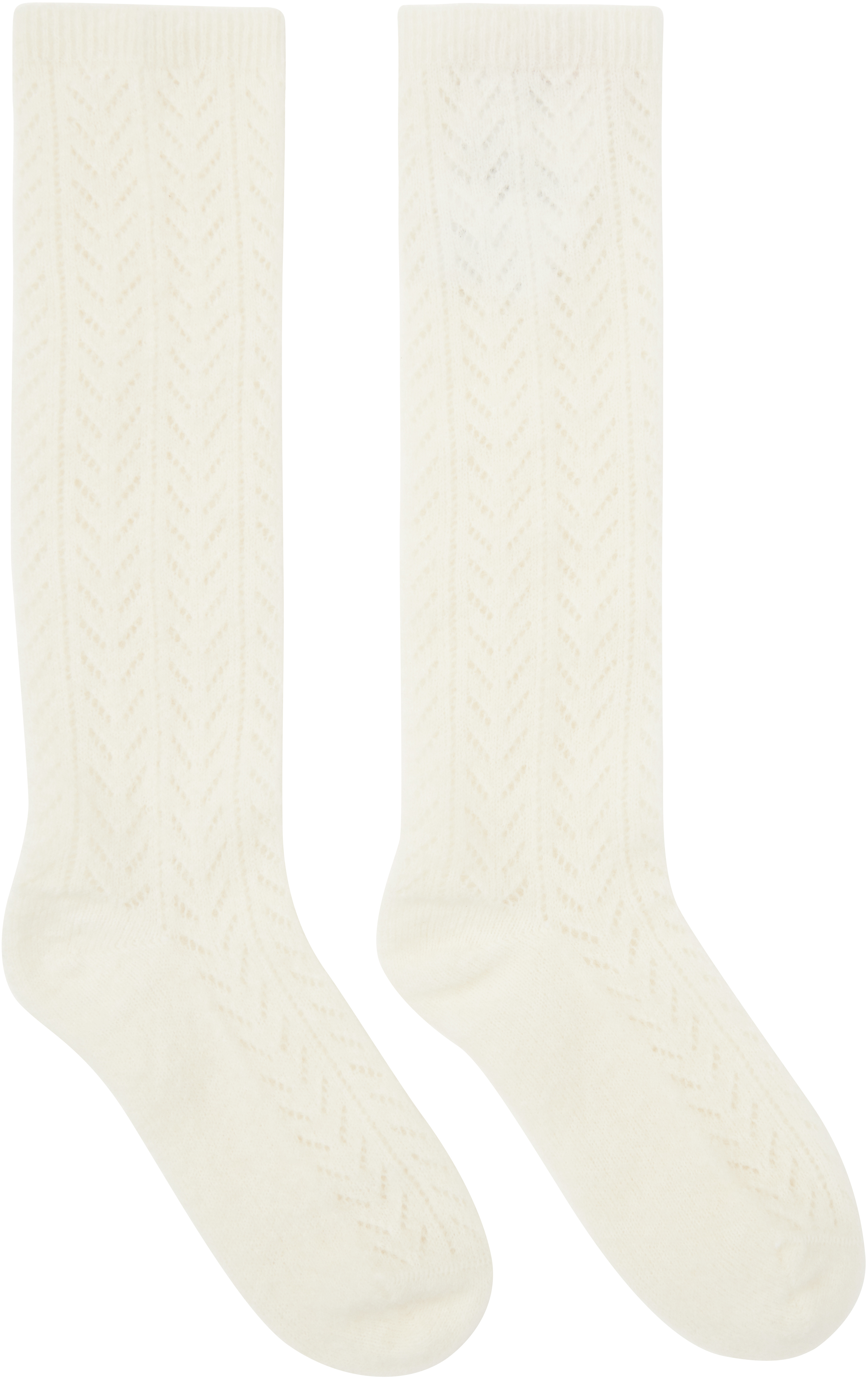 Off-White Mohair Socks