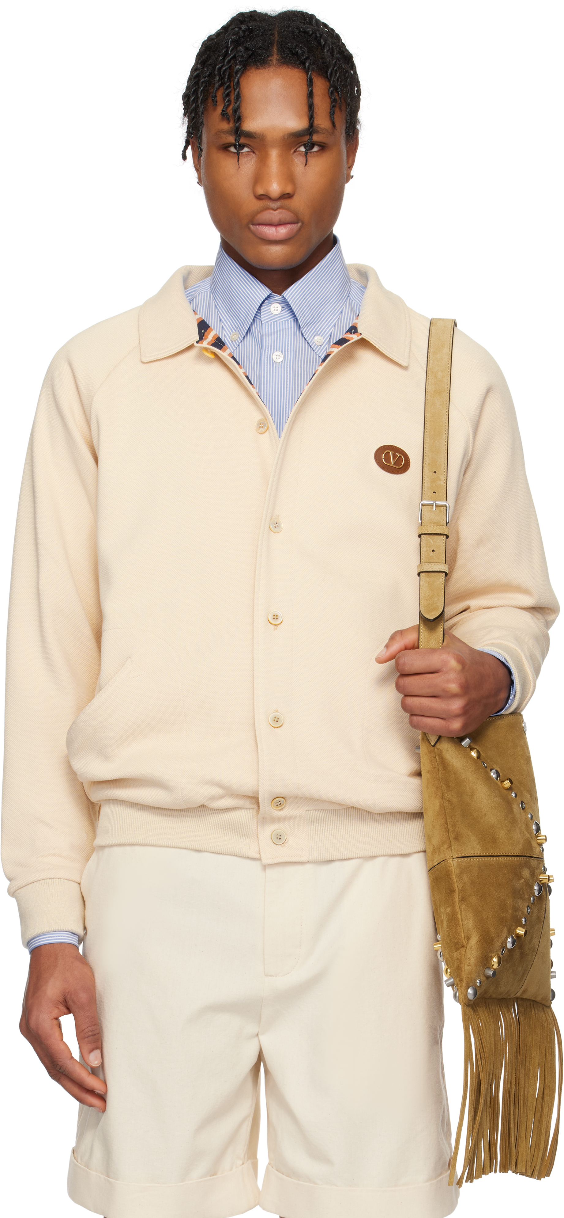 Beige VLogo Signature Jacket