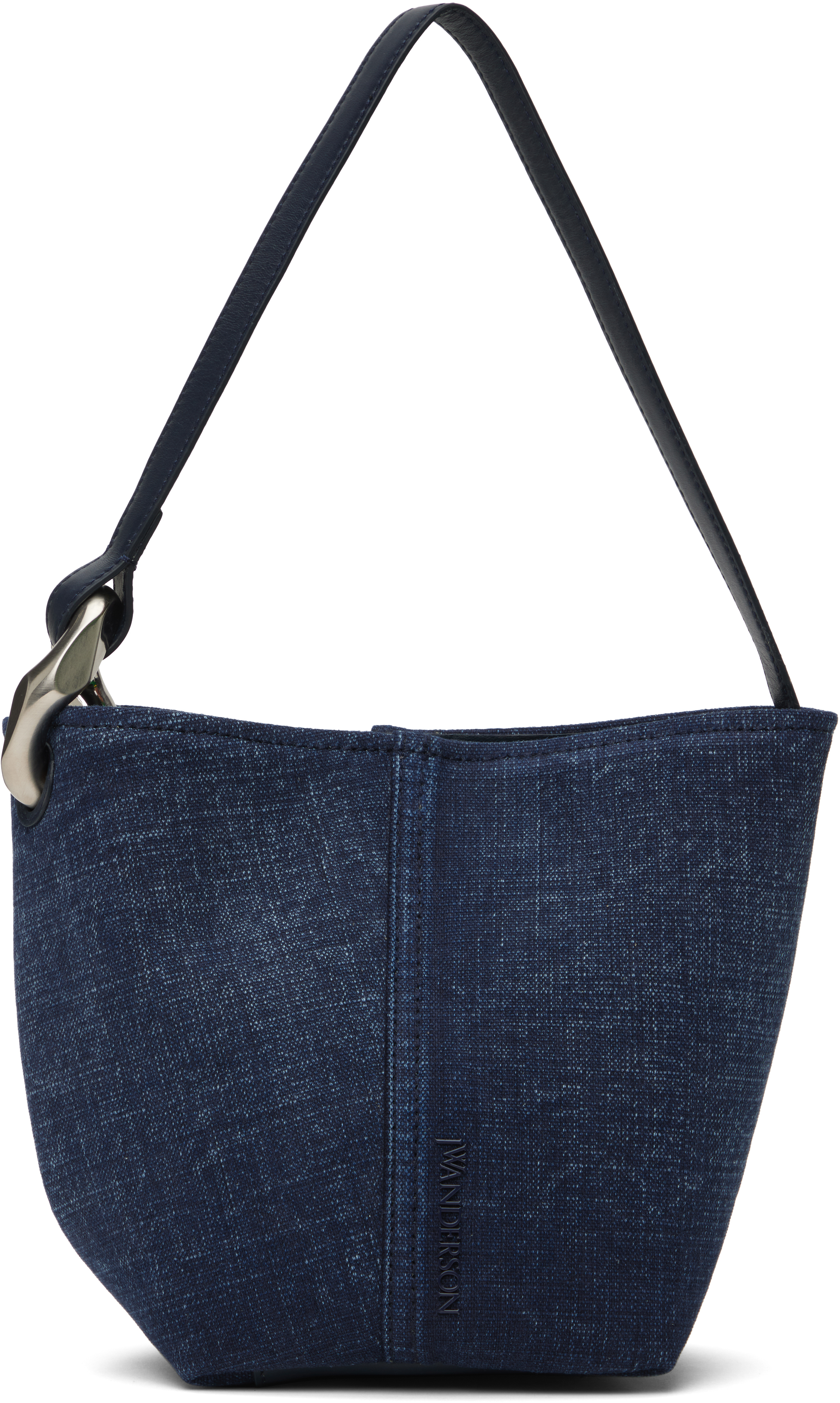 JW ANDERSON ニットバゲットバッグ　シルバーグレー JW ANDERSON ニットバゲットバッグ シルバーグレー