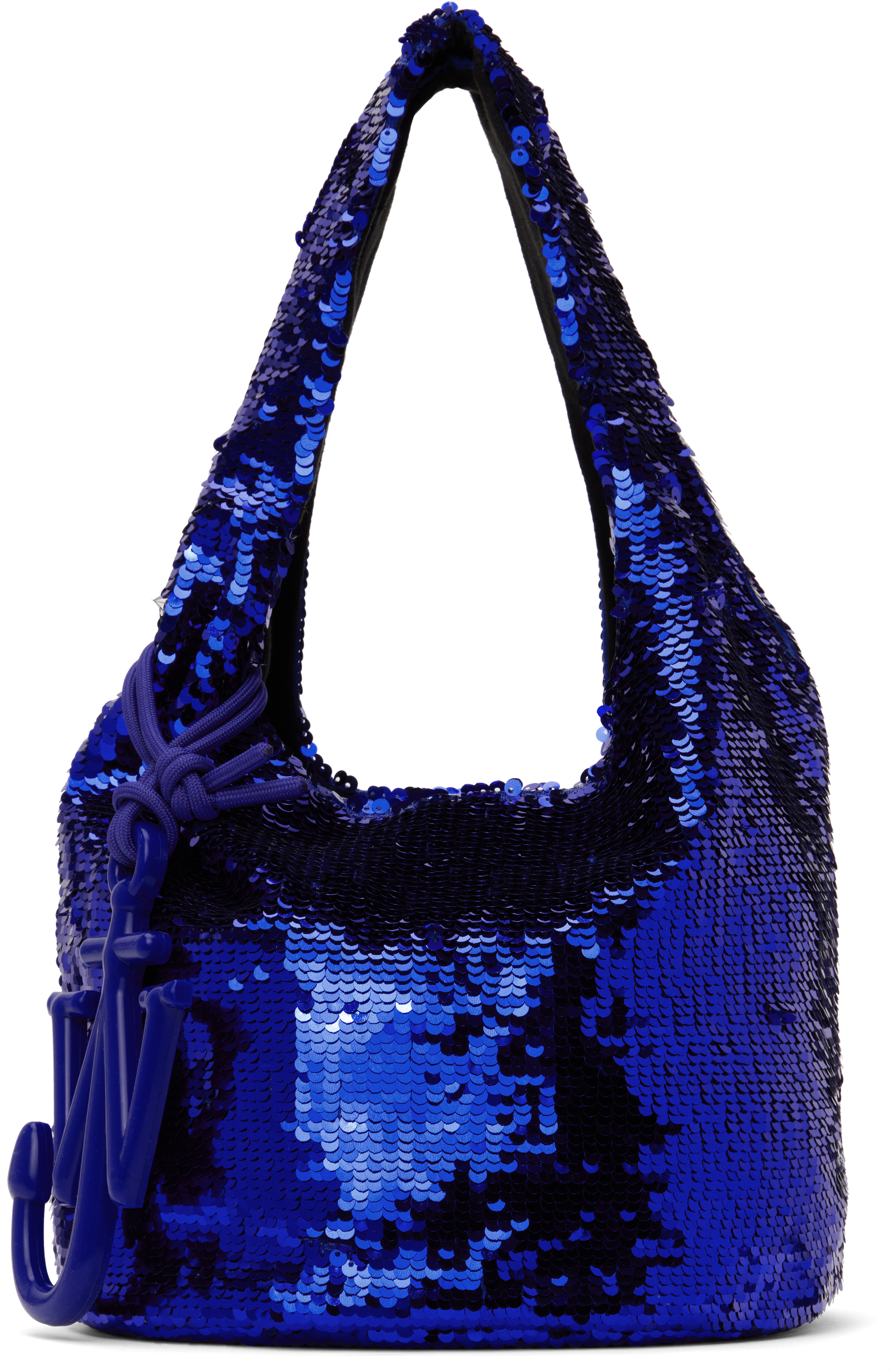 ★関税込★ JW ANDERSON ミニ スパンコールバッグ JW Andersonのパープル ミニ スパンコール ショッパーバッグが