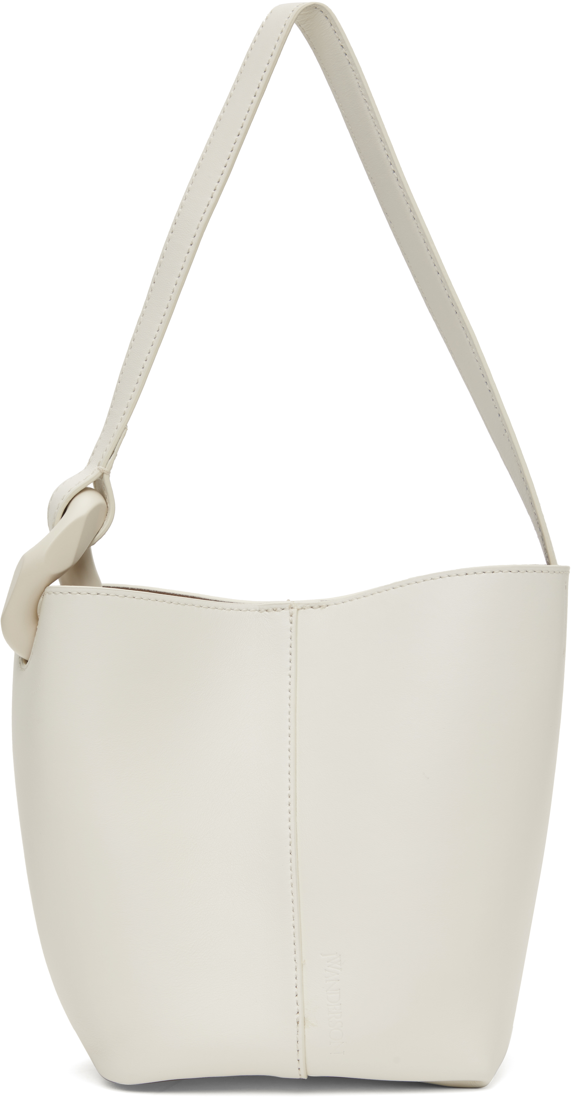 【JW ANDERSON】 ホワイト Corner トートバッグ、お洒落 JW Anderson Corner Bucket Bag | White | FARFETCH