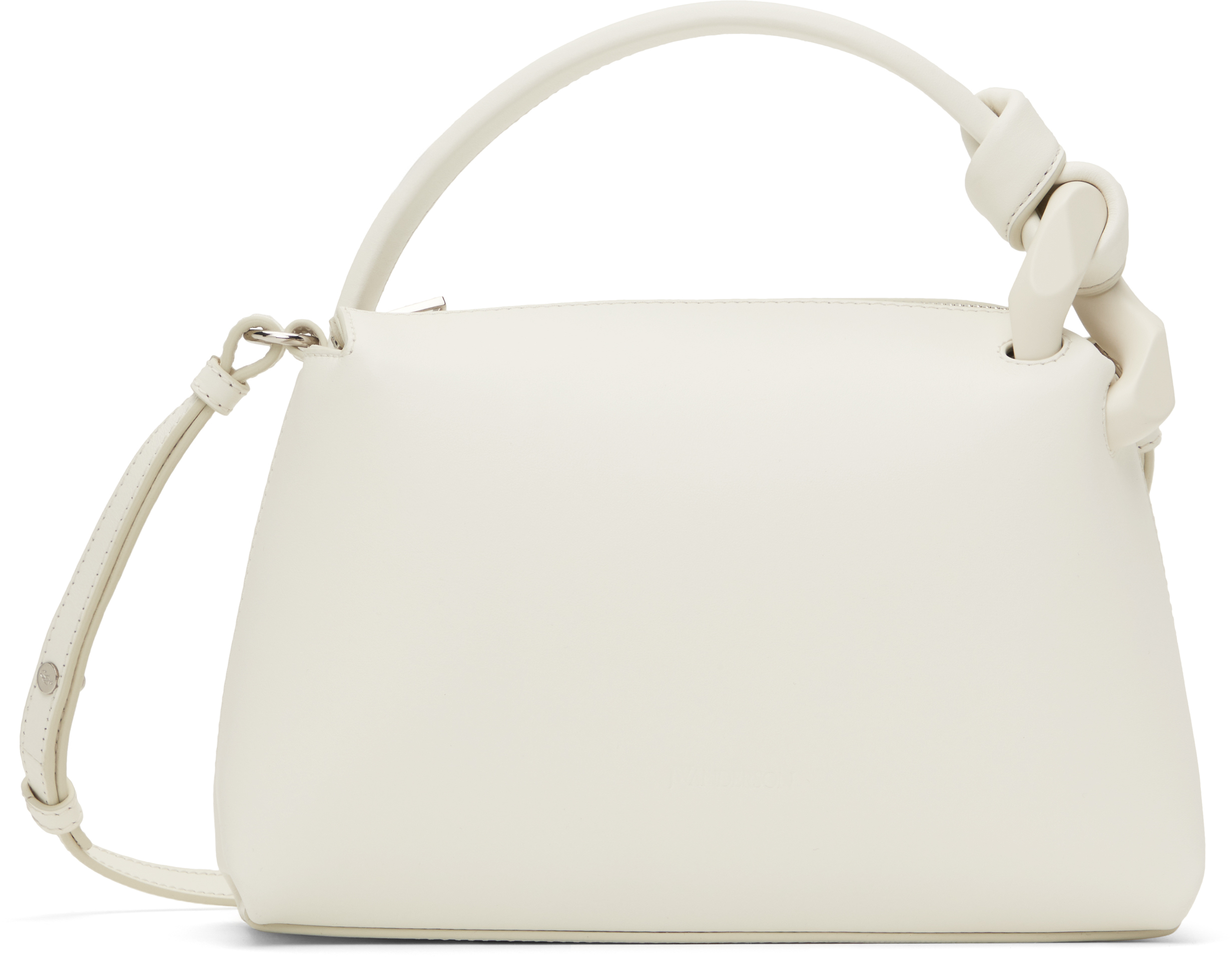 【送料&関税込】J.W. Anderson White Shopper With Jw Logo On NWT J.W. Anderson Cabas Belt Tote Bag with Logo Grid Large
