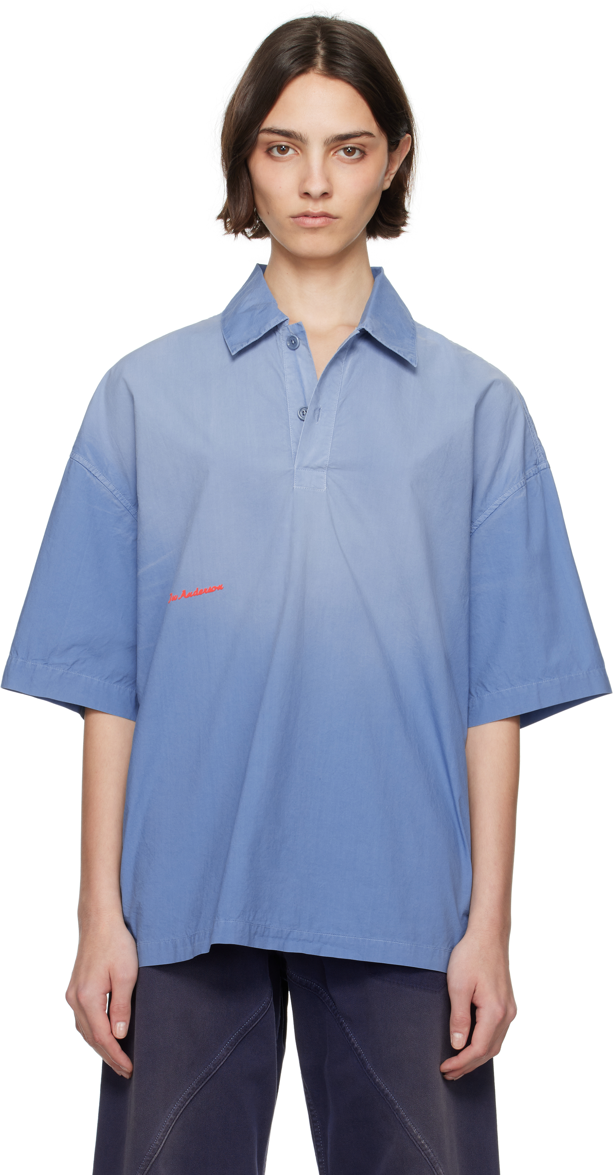 Blue Oversized Polo
