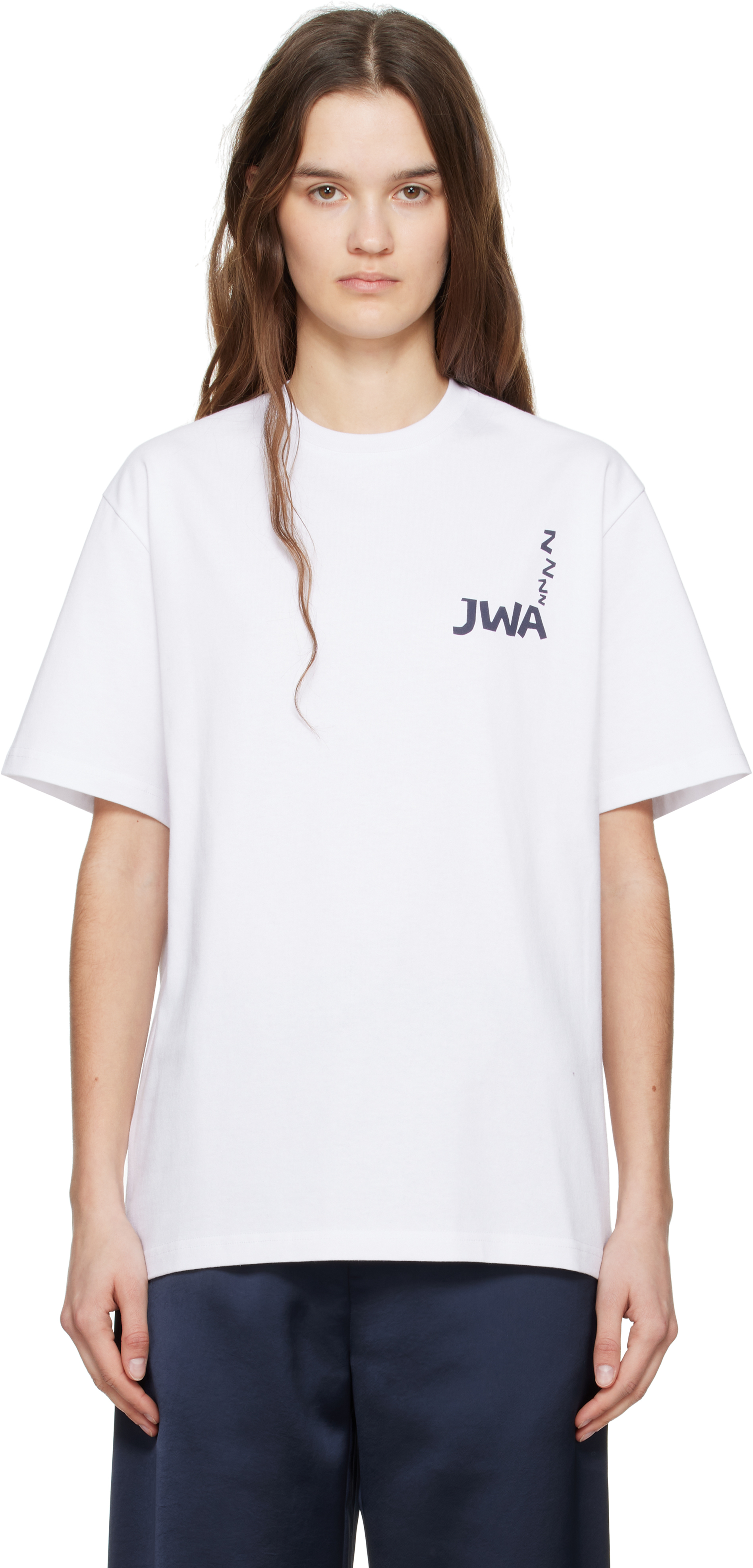 White JWA Back Print T-shirt