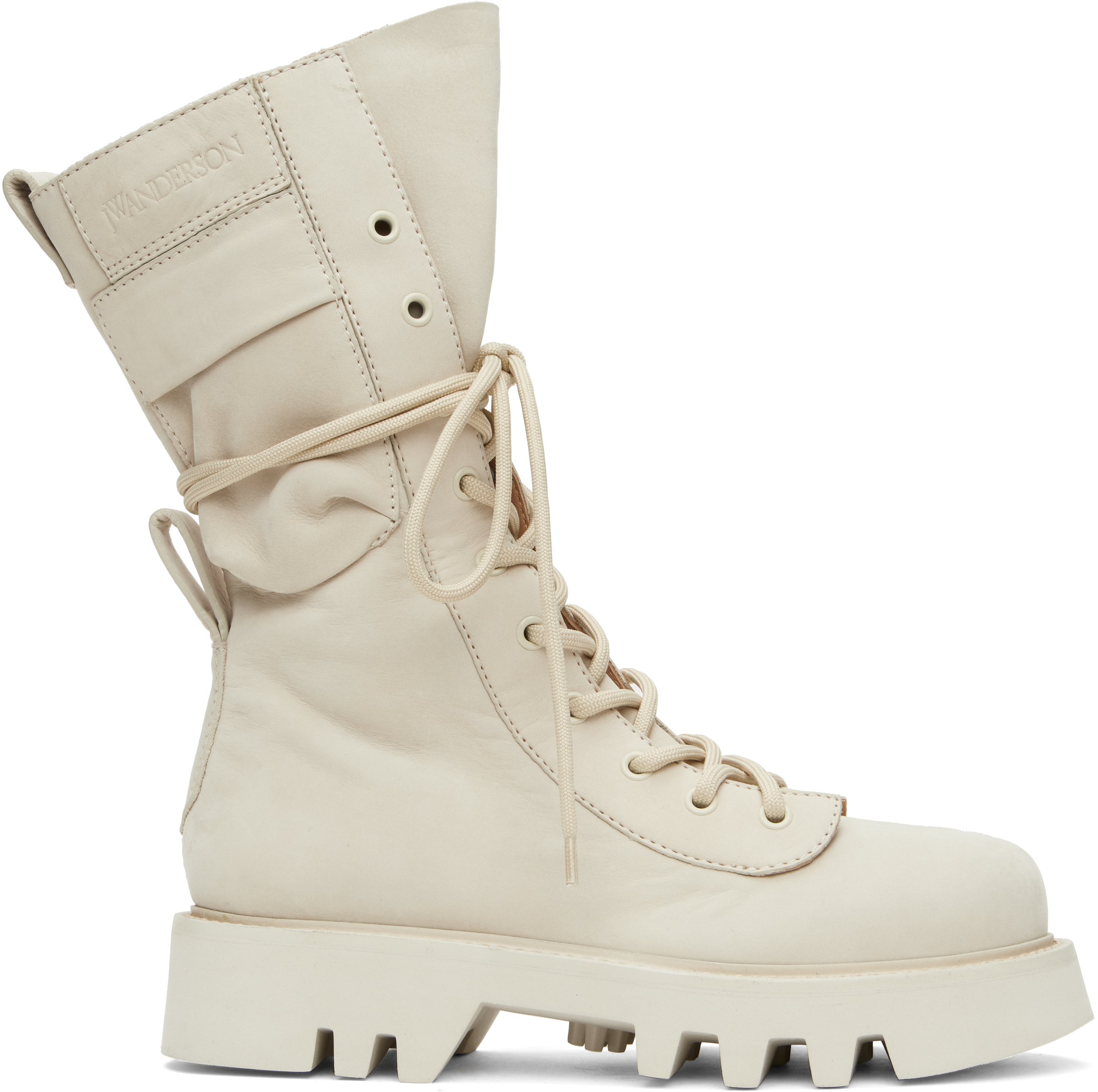 Off-White Combat Leather Boots