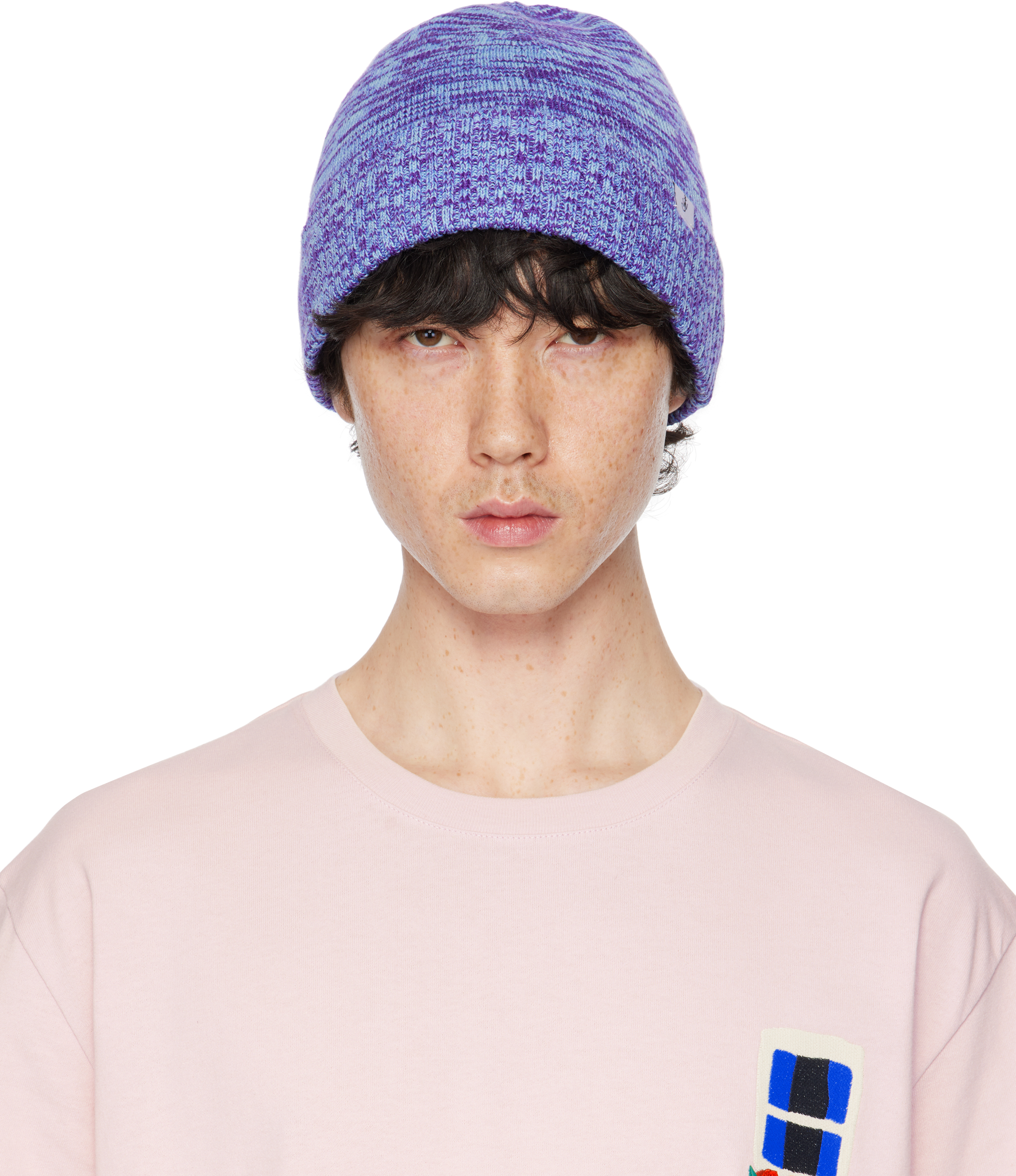 Blue Knitted Beanie