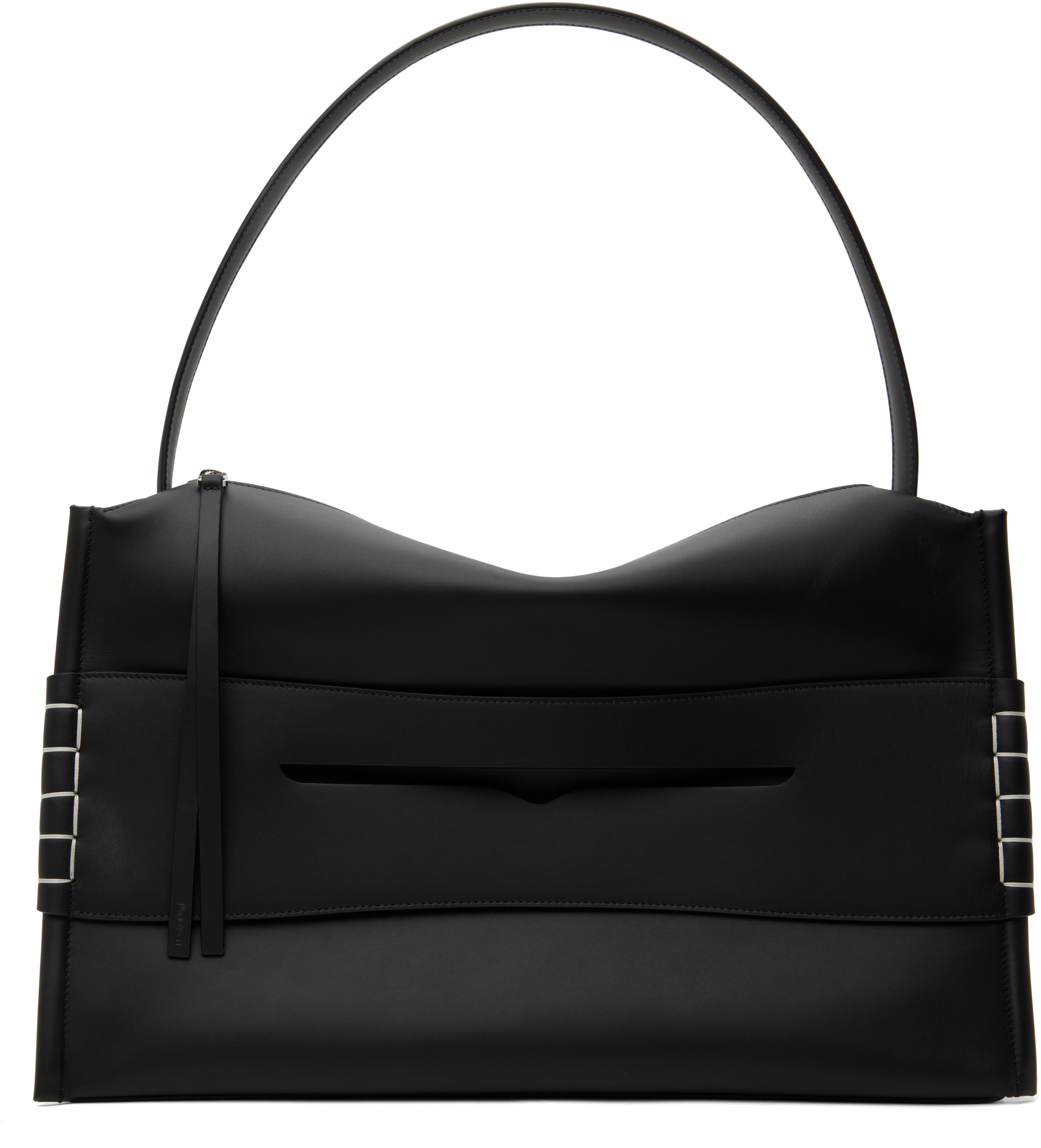 JW Anderson: Black Large Loafer Bag | SSENSE 대한민국