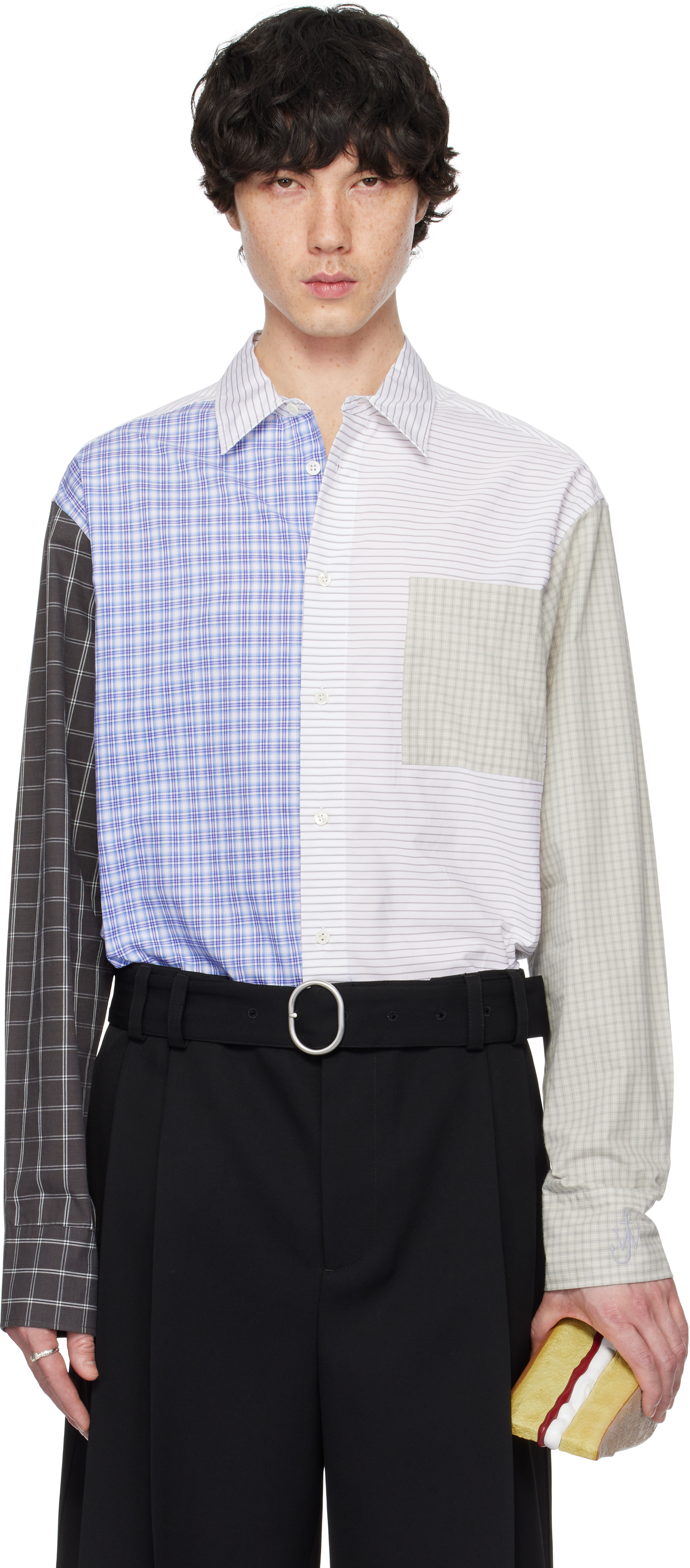 Multicolor Patchwork Shirt by JW Anderson on Sale