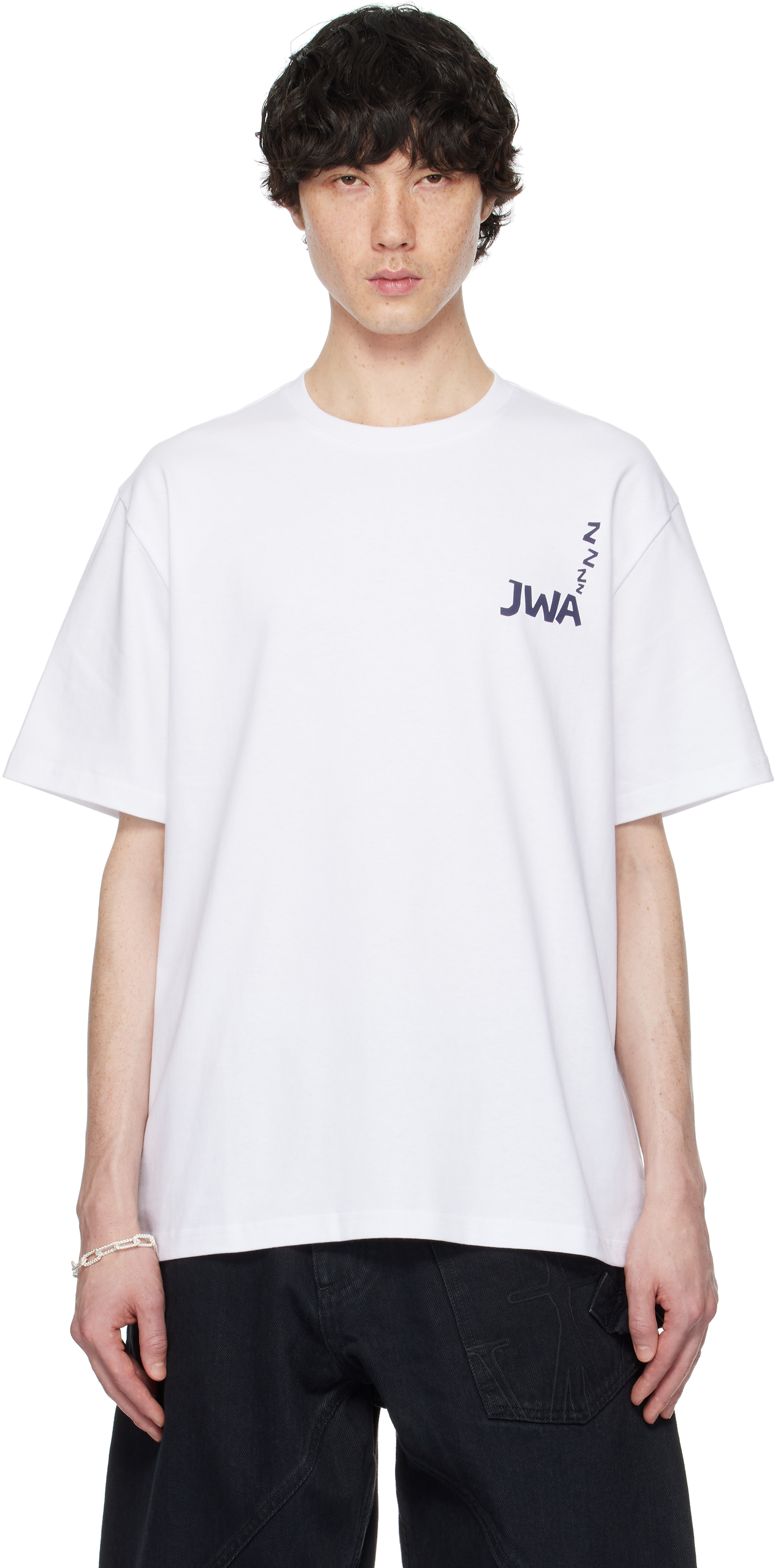 White 
JWA
 Back Print T-shirt