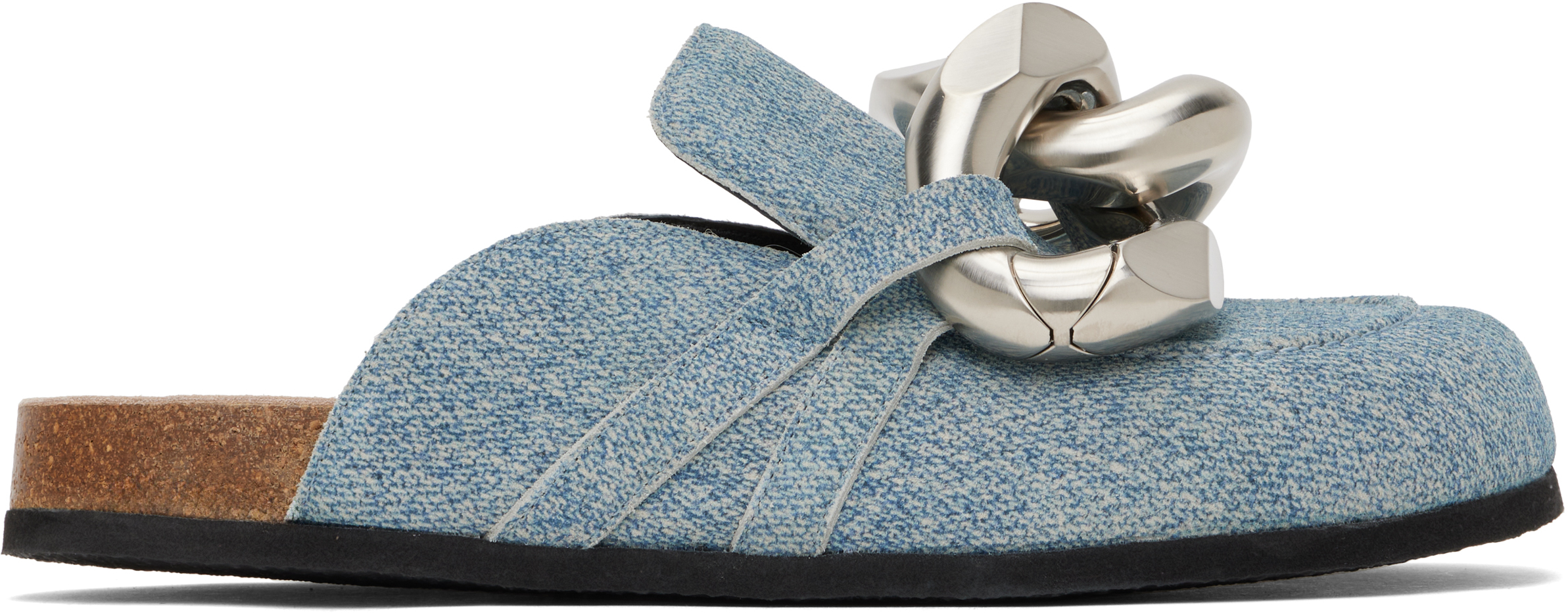 【JW Anderson】 Gourmetチェーンスエードミュール JW Anderson Gourmet Chain ミュール | ホワイト | FARFETCH JP