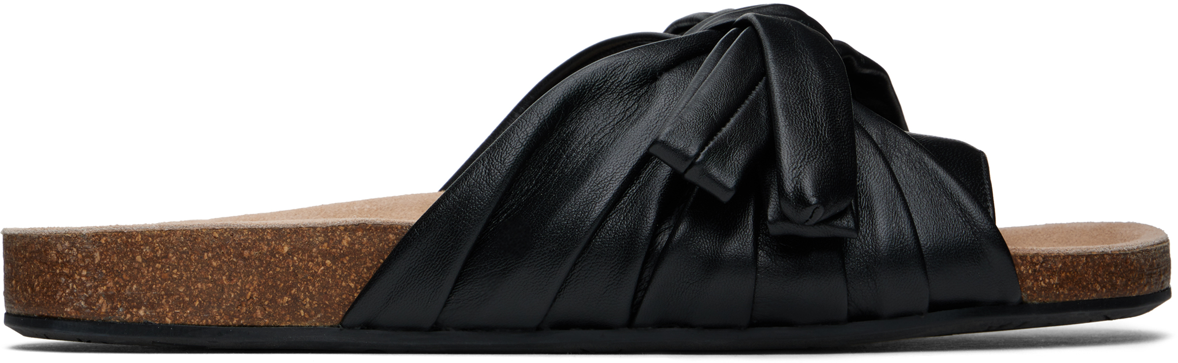 【関税込み】JW Anderson ブラック リボン フラットサンダル JW Andersonのブラック リボン フラットサンダルがセール中