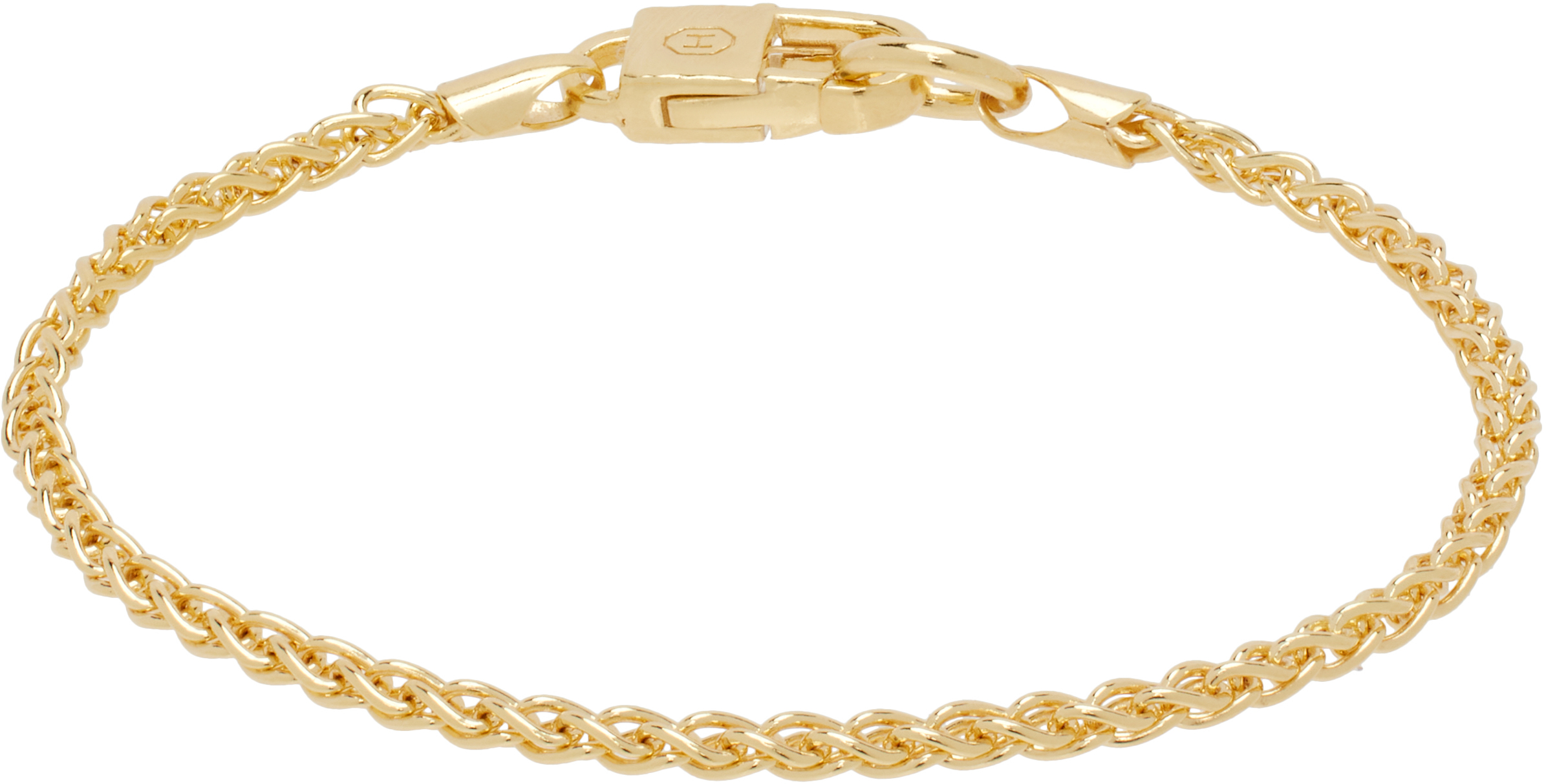 Hatton Labs: Silver & Yellow Daisy Tennis Bracelet | SSENSE