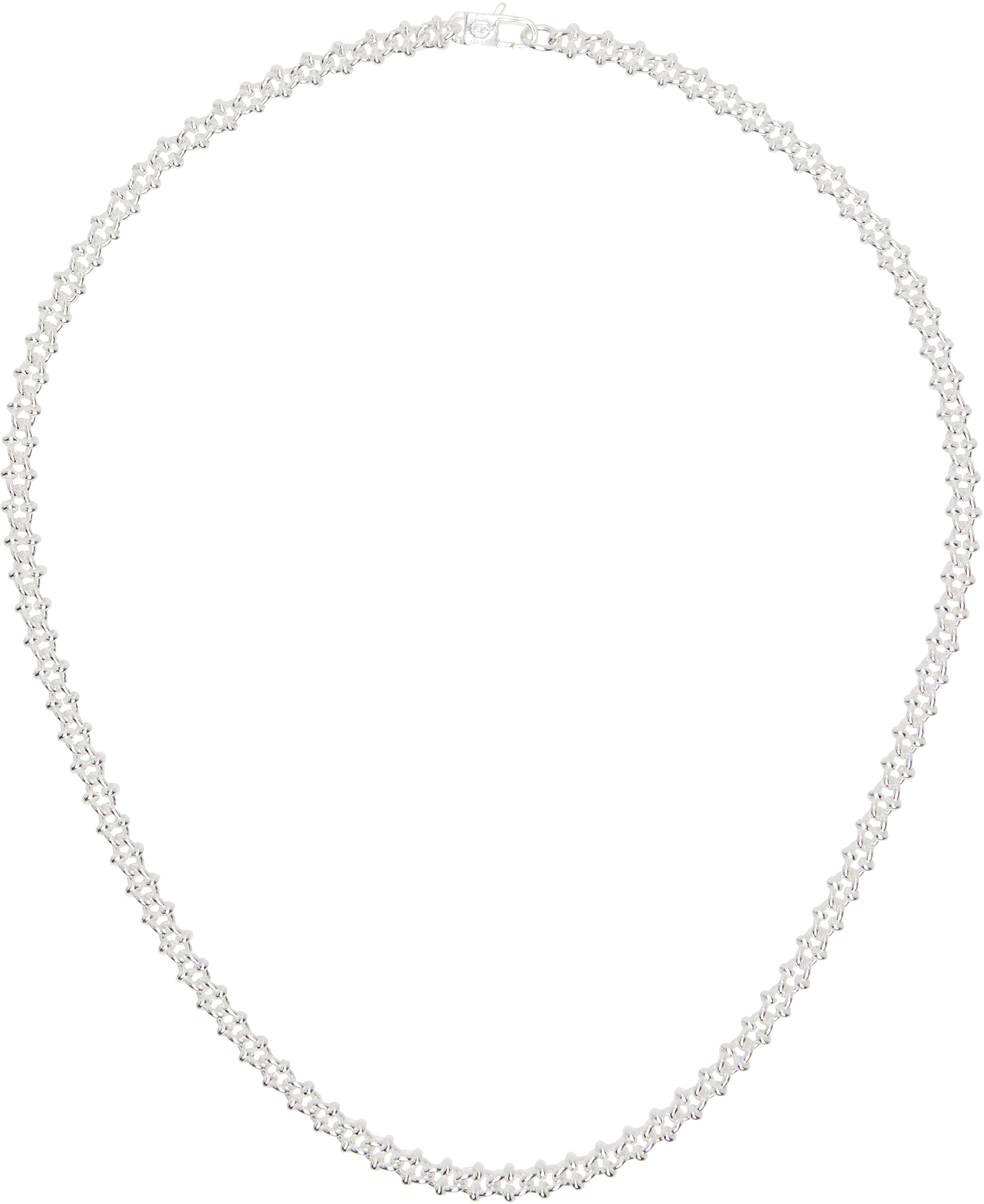 【関税込み】Hatton Labs シルバー Areole Chain S ネックレス Hatton Labs Areole ネックレス | シルバートーン | FARFETCH JP