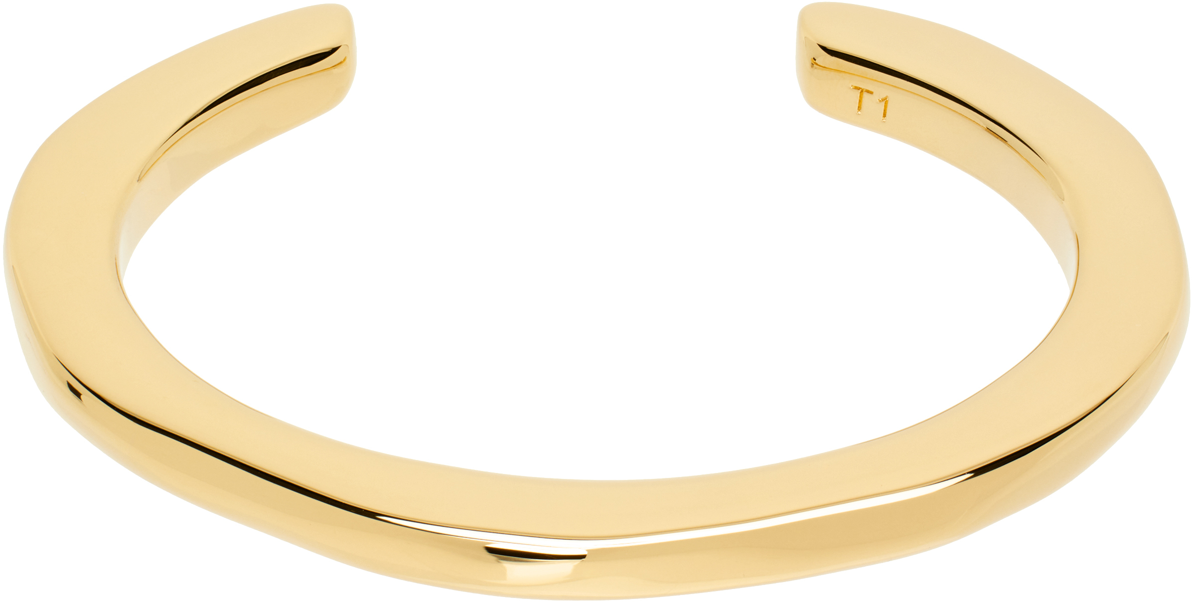 Gold Brass Dune Small Size Cuff Bracelet